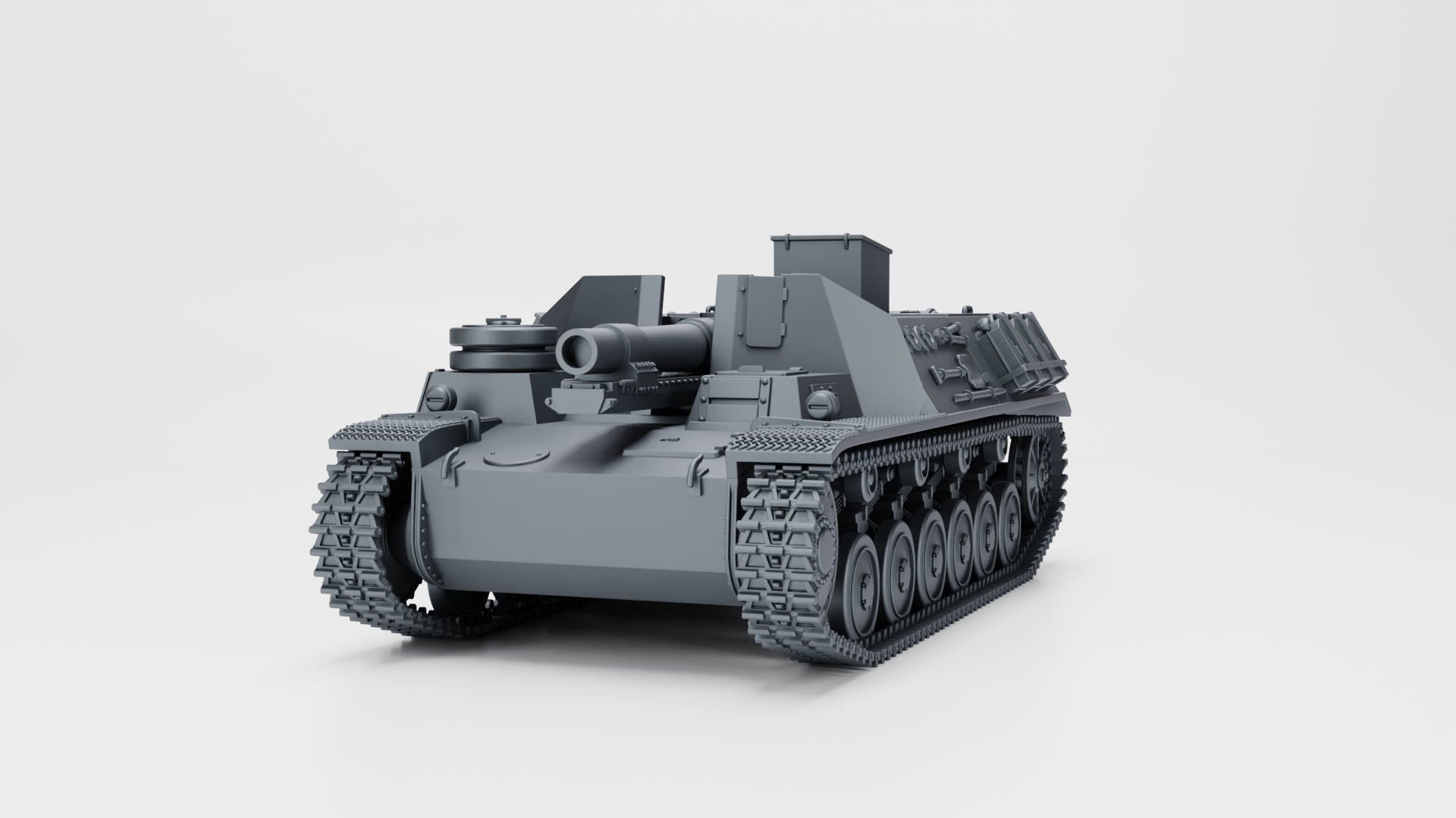 Sturmpanzer II Bison (15cm sIG 33 auf Panzer II) - German Sturmpanzer - WWII - German Army - wargame3d - 28mm Scale