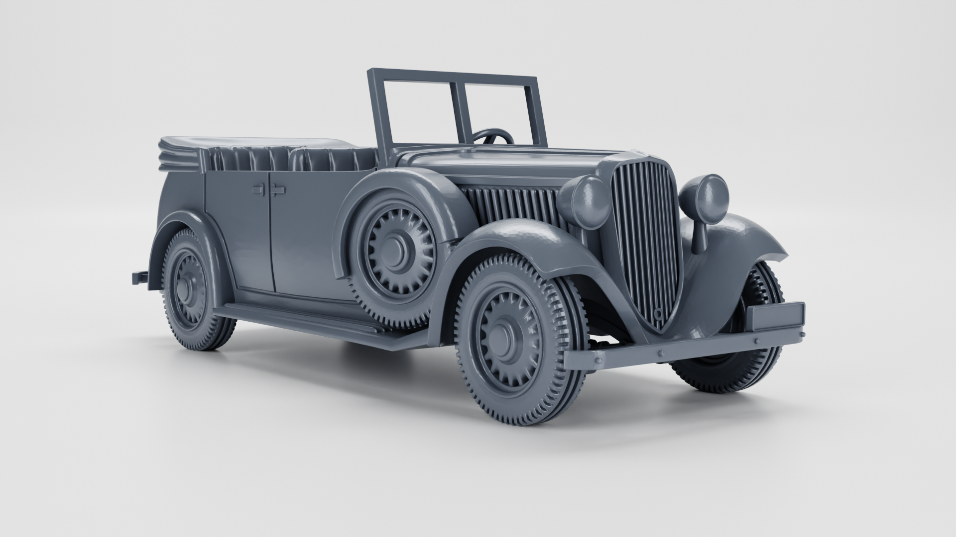 Fiat 518 Mazur Cabrio (5 Seats) - Other Nations Passenger Vehicles - 28mm Scale - wargame3d