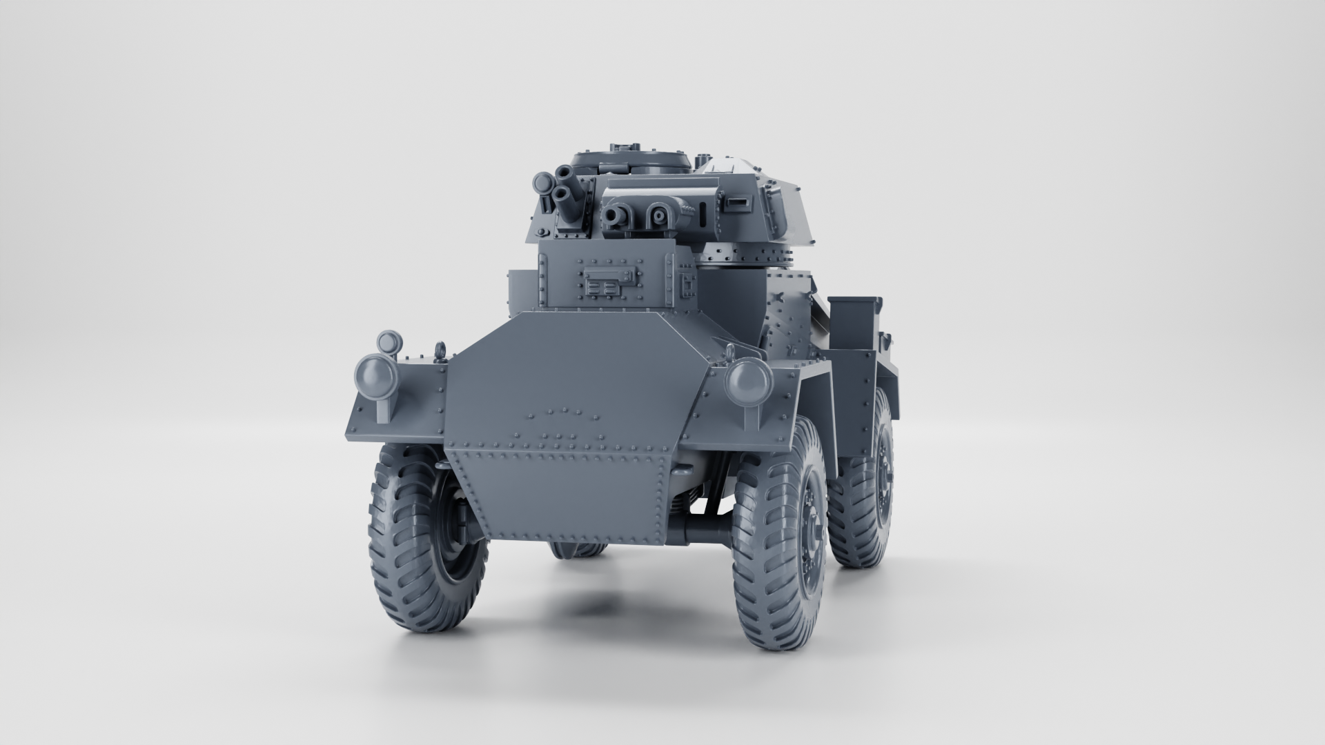 Armoured Car Guy - UK Army - 28mm Scale - wargame3d