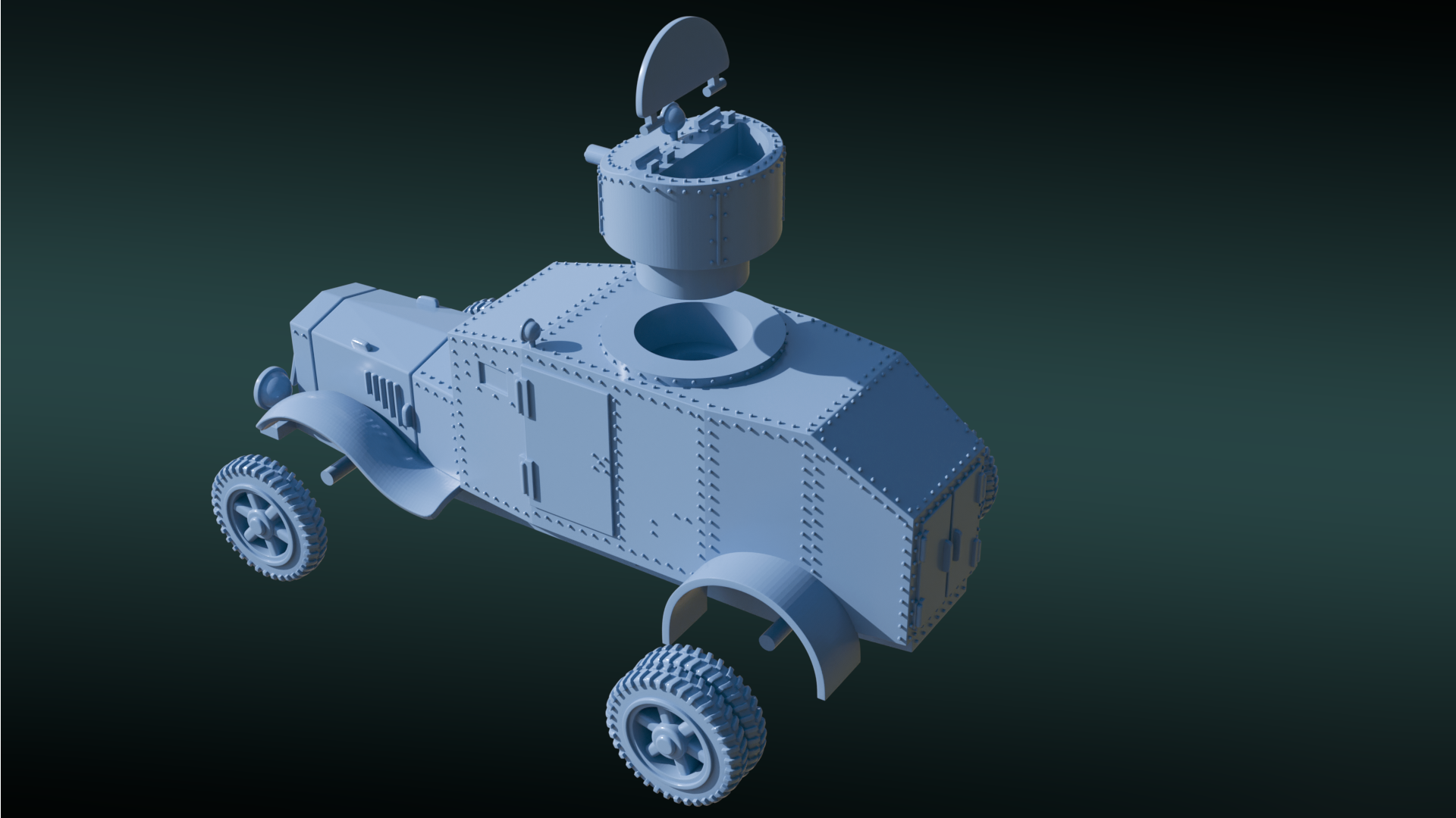 Type 92 Osaka - Hokoku (4x4) - Japanese Army - 28mm Scale - wargame3d