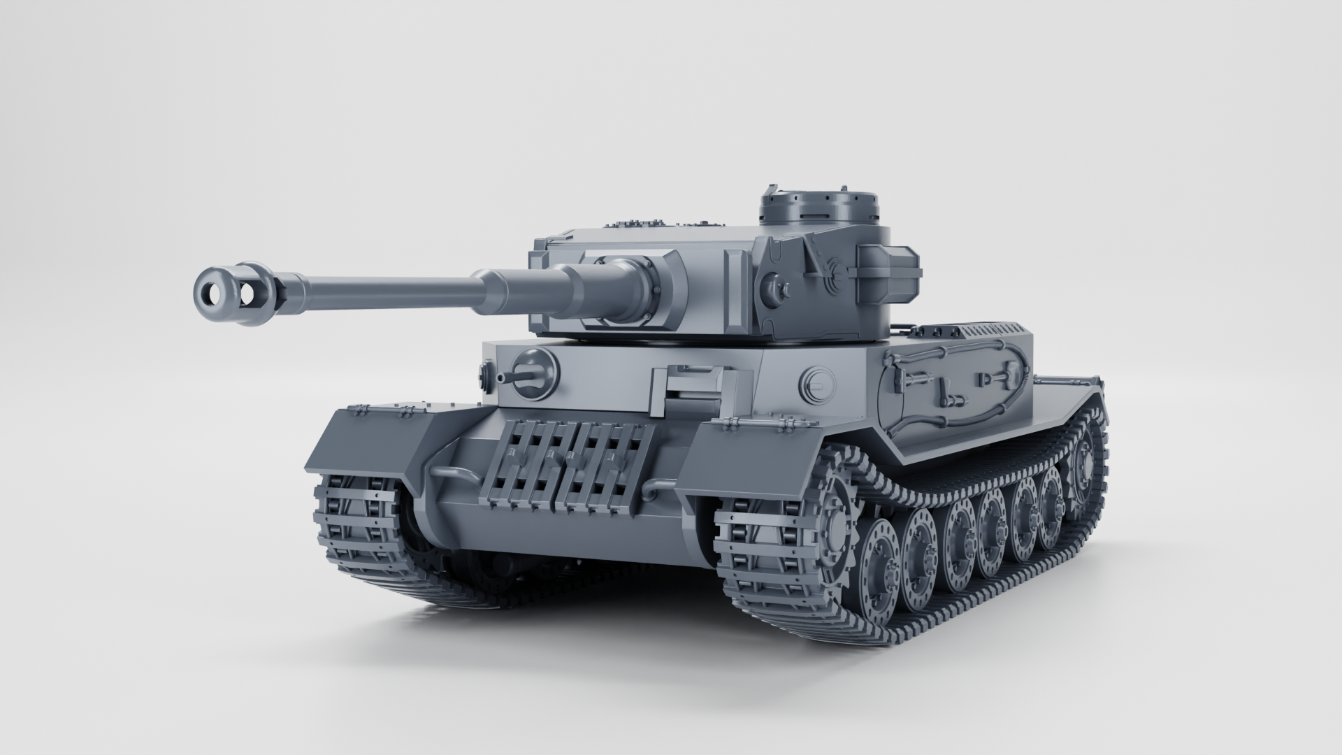 Tiger I - Porsche Tiger - VK 45.01(P) - WWII - German Army - wargame3d- 28mm Scale
