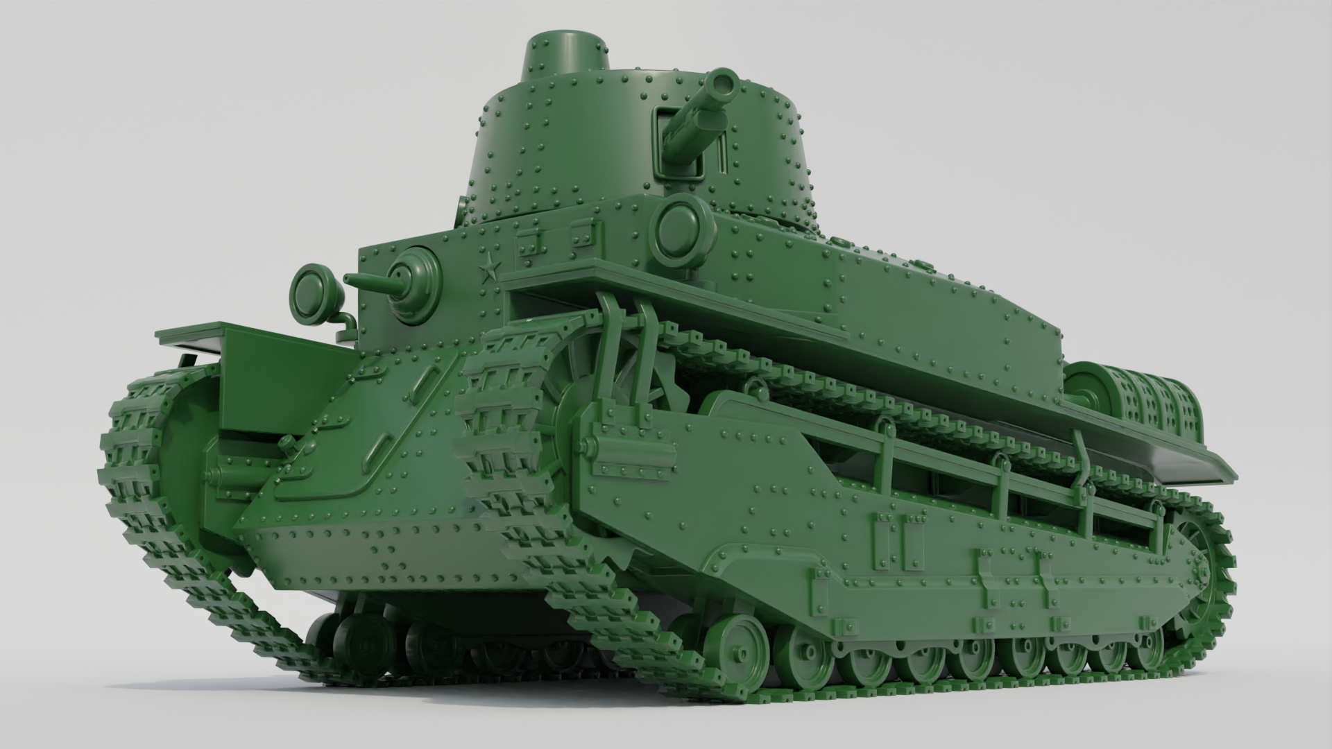Medium Tank Type 89 I-Go Type A - Japanese Army - 28mm Scale - wargame3d