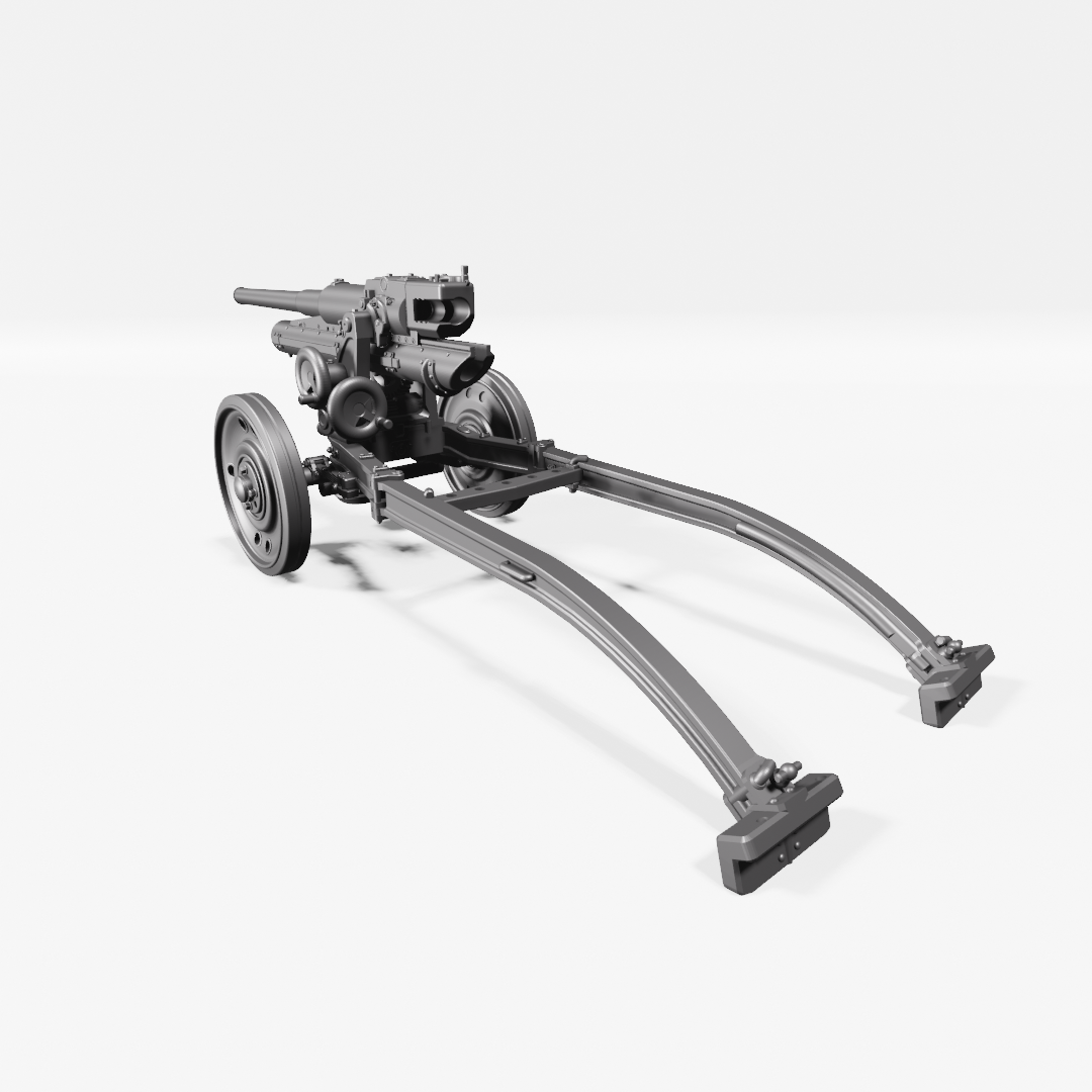 Bohler 47mm anti‑tank gun (Austria) - Fighting Vehicles of the East Indies Armies - UK Army - 28mm Scale - wargame3d