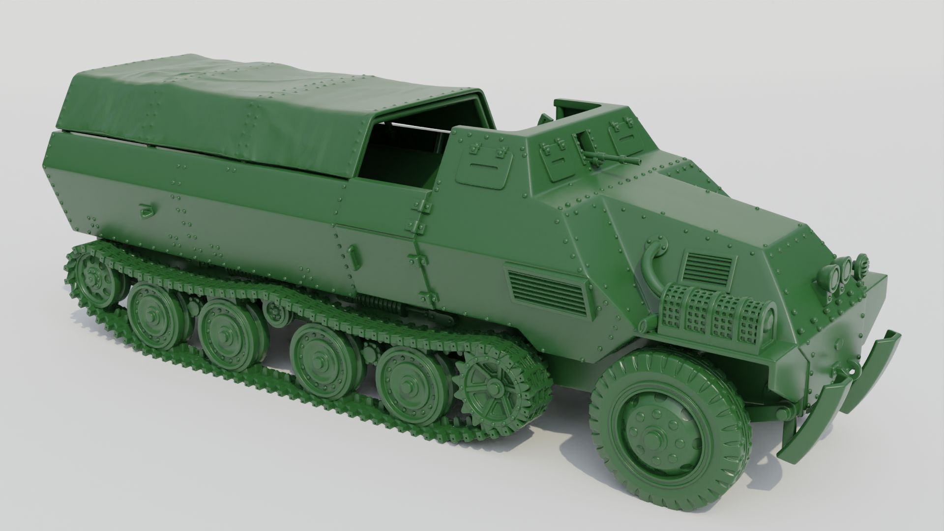 Type 1 Ho-Ha Half-track - Japanese Army - 28mm Scale - wargame3d