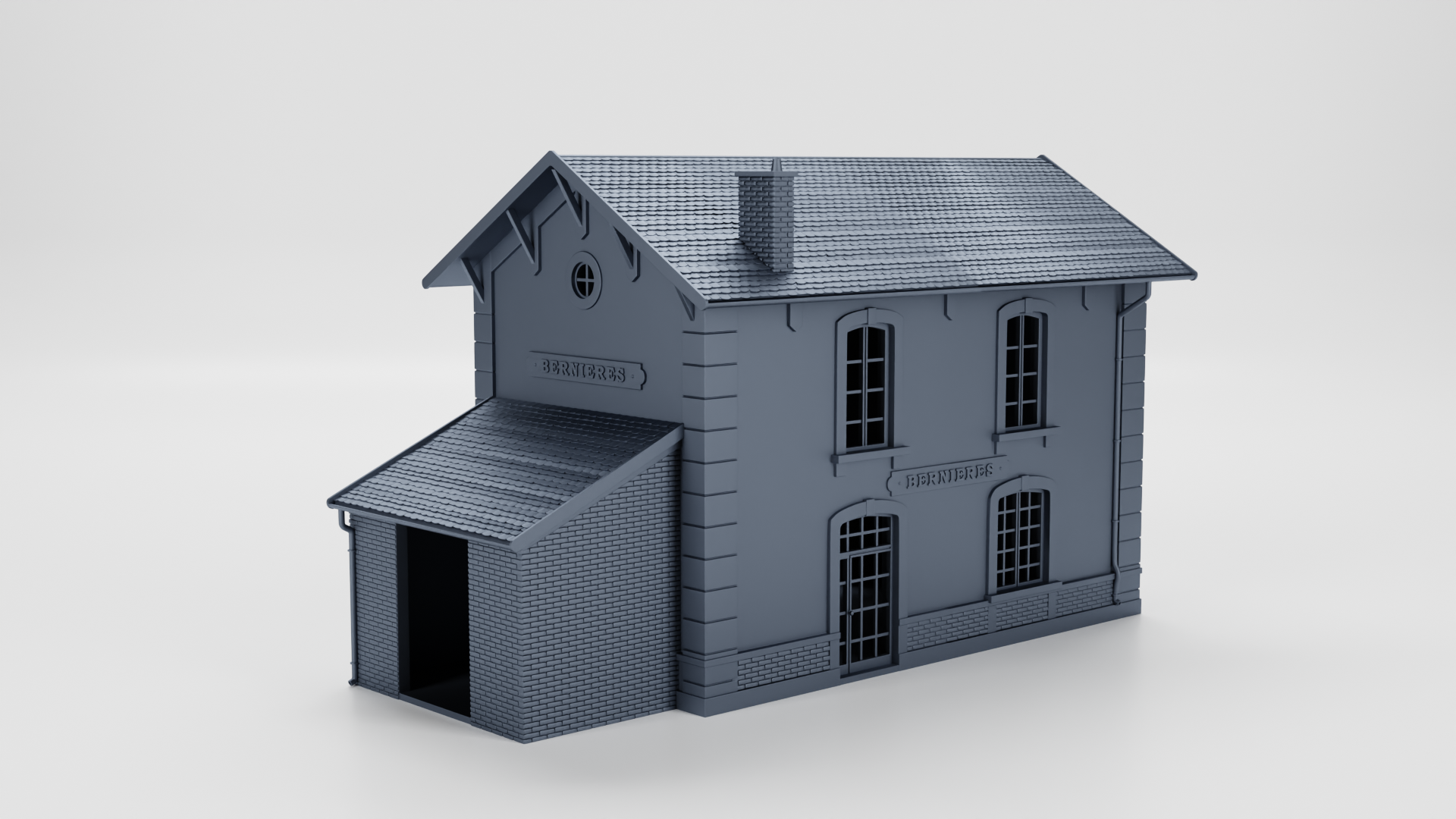 Bernieres Train Station (France) - Juno Beach - 28mm Scale - wargame3d