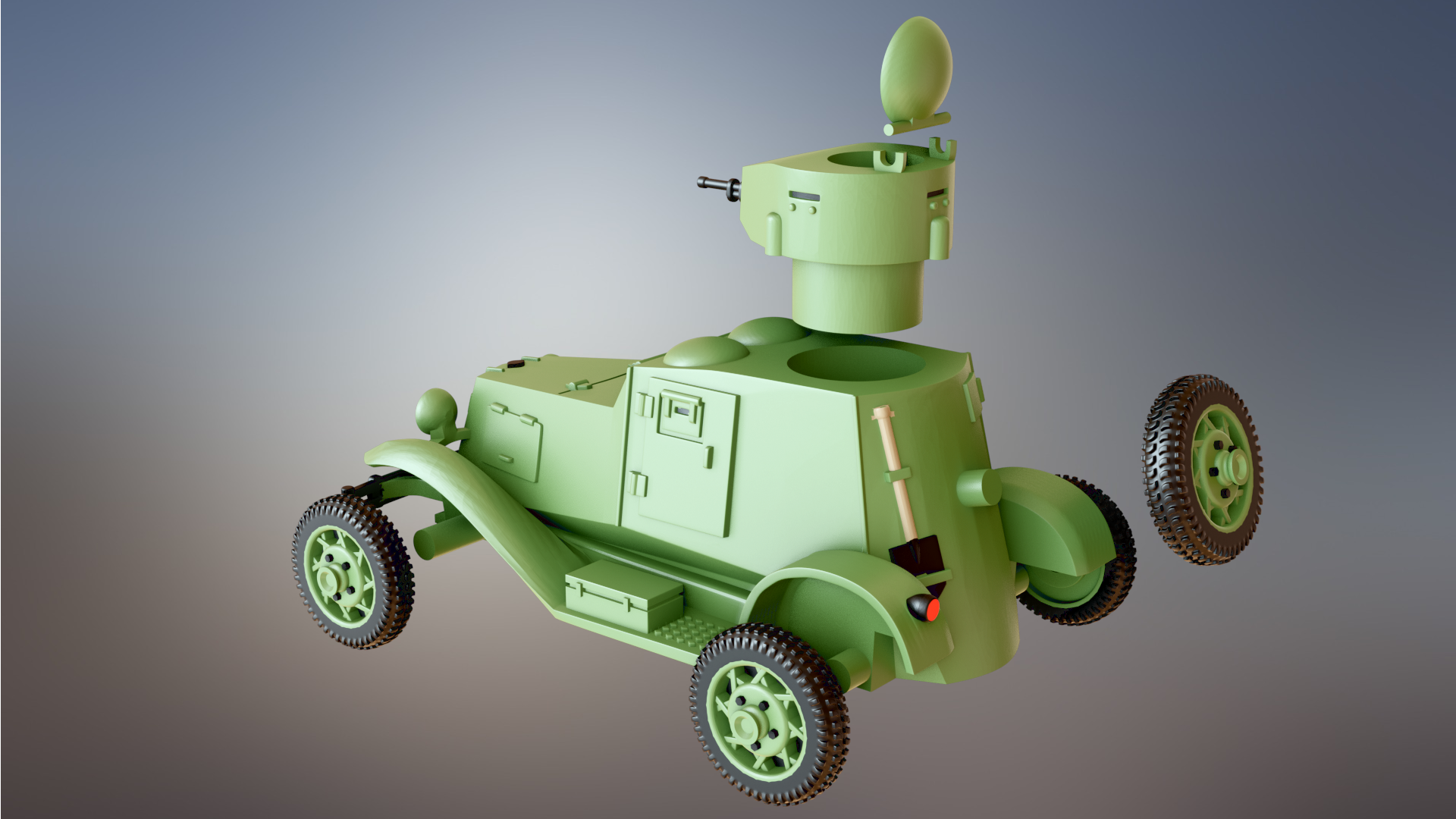 FAI Armored Car - Russian Army - wargame3d- 28mm Scale