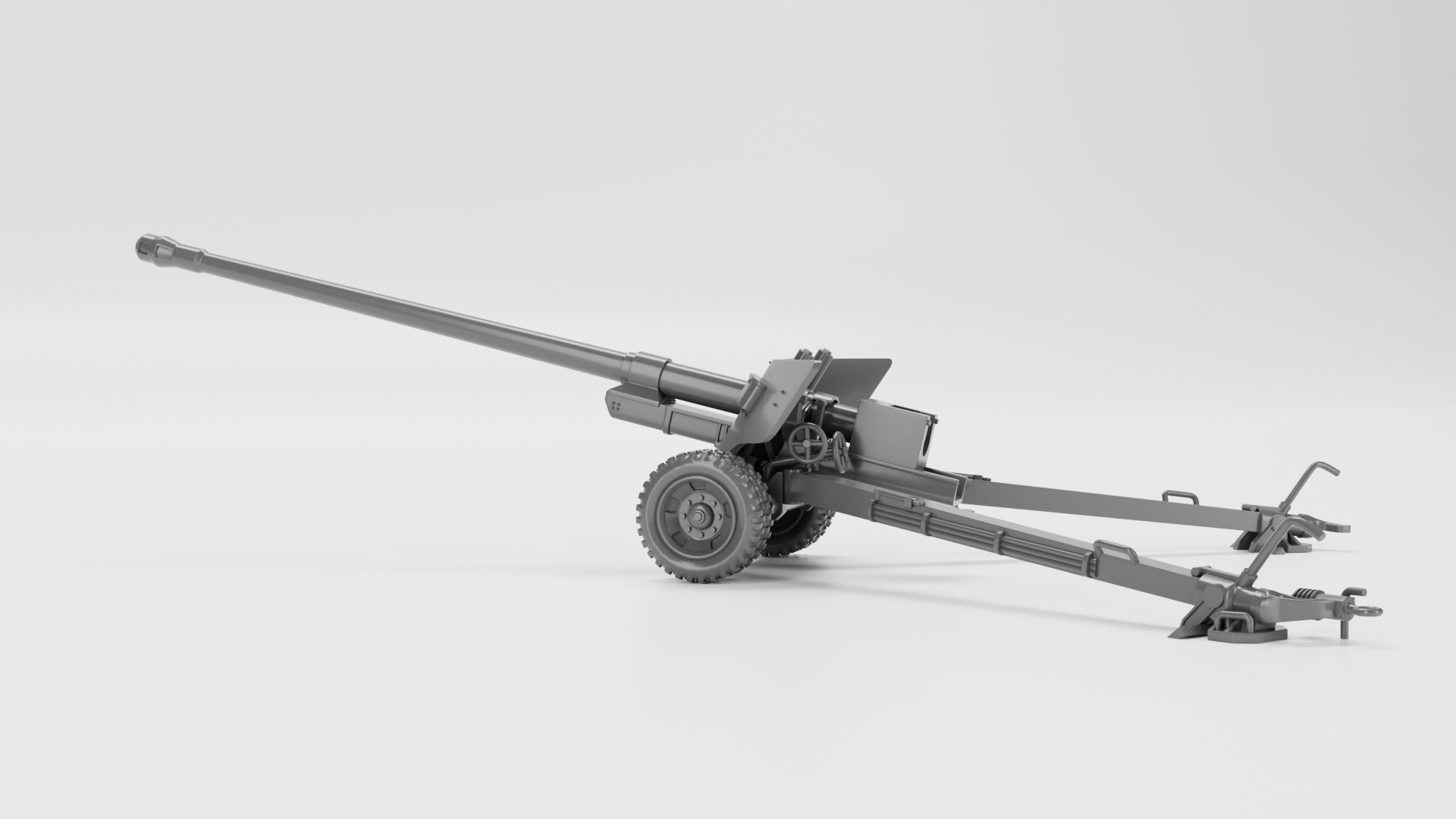 BS-3 100mm Anti-Tank Gun - Russian Army - wargame3d- 28mm Scale