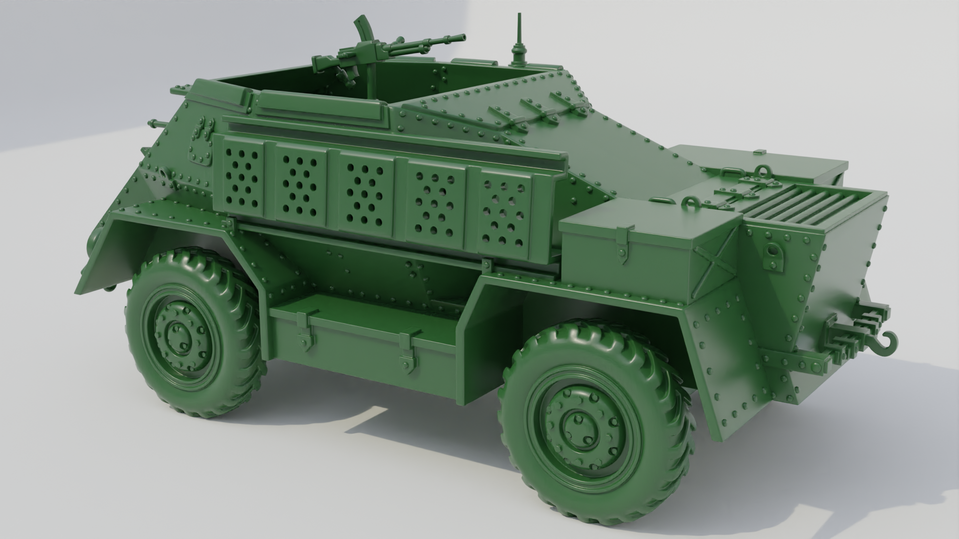 Armoured Carrier Wheeled Indian Pattern Mk.II - UK Army - 28mm Scale - wargame3d