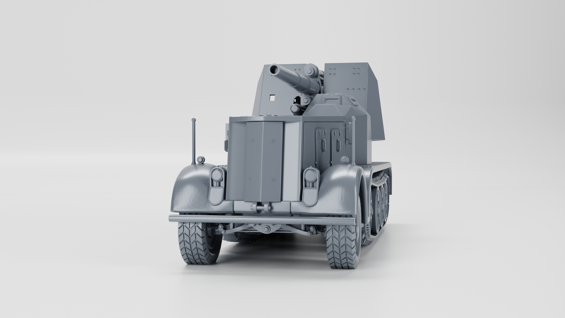 Sd.Kfz.8 - 8.8cm Flak 18 - German Army - 28mm Scale - wargame3d