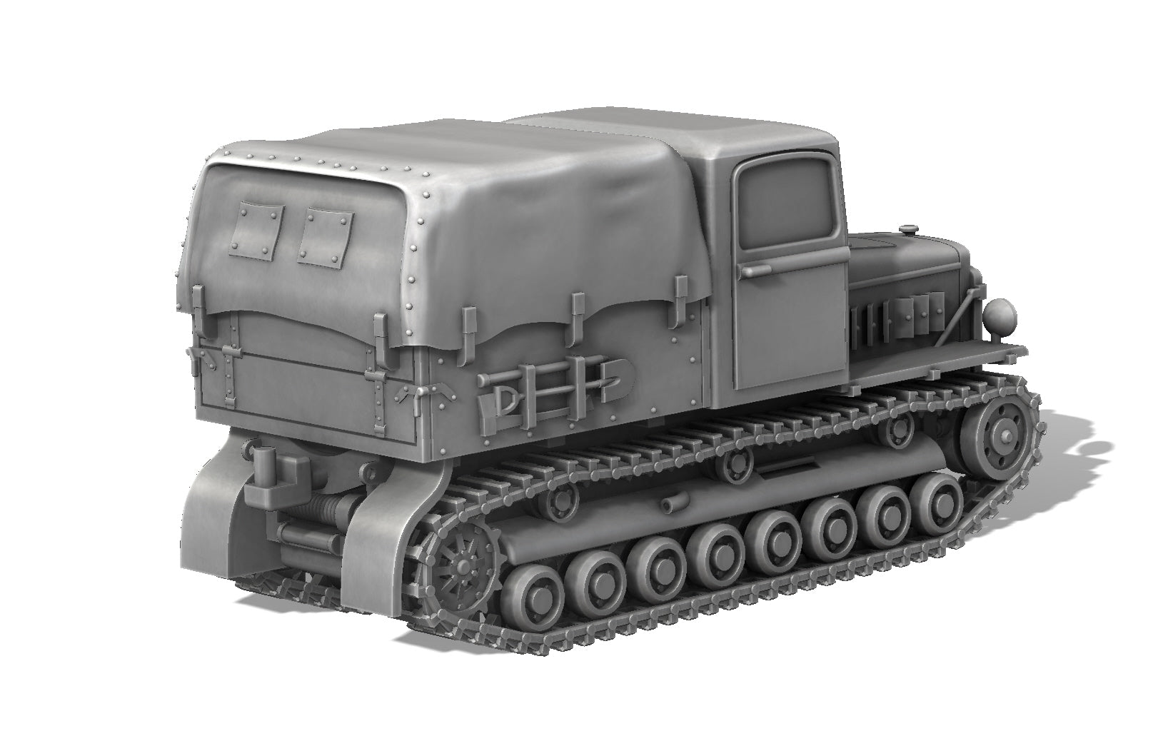 Artillery Tractor Praga T-6 (Škoda) - Other Nations Fighting Vehicles - 28mm Scale - wargame3d