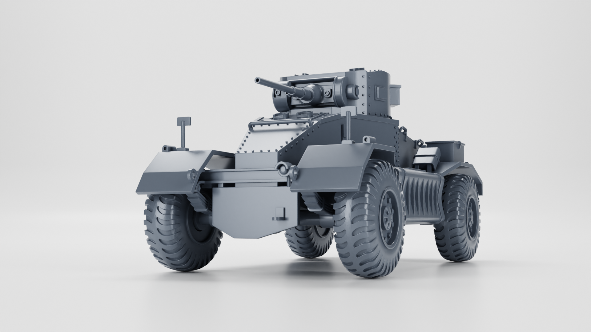 AEC Armoured Car Mk.I - UK Army - 28mm Scale - wargame3d