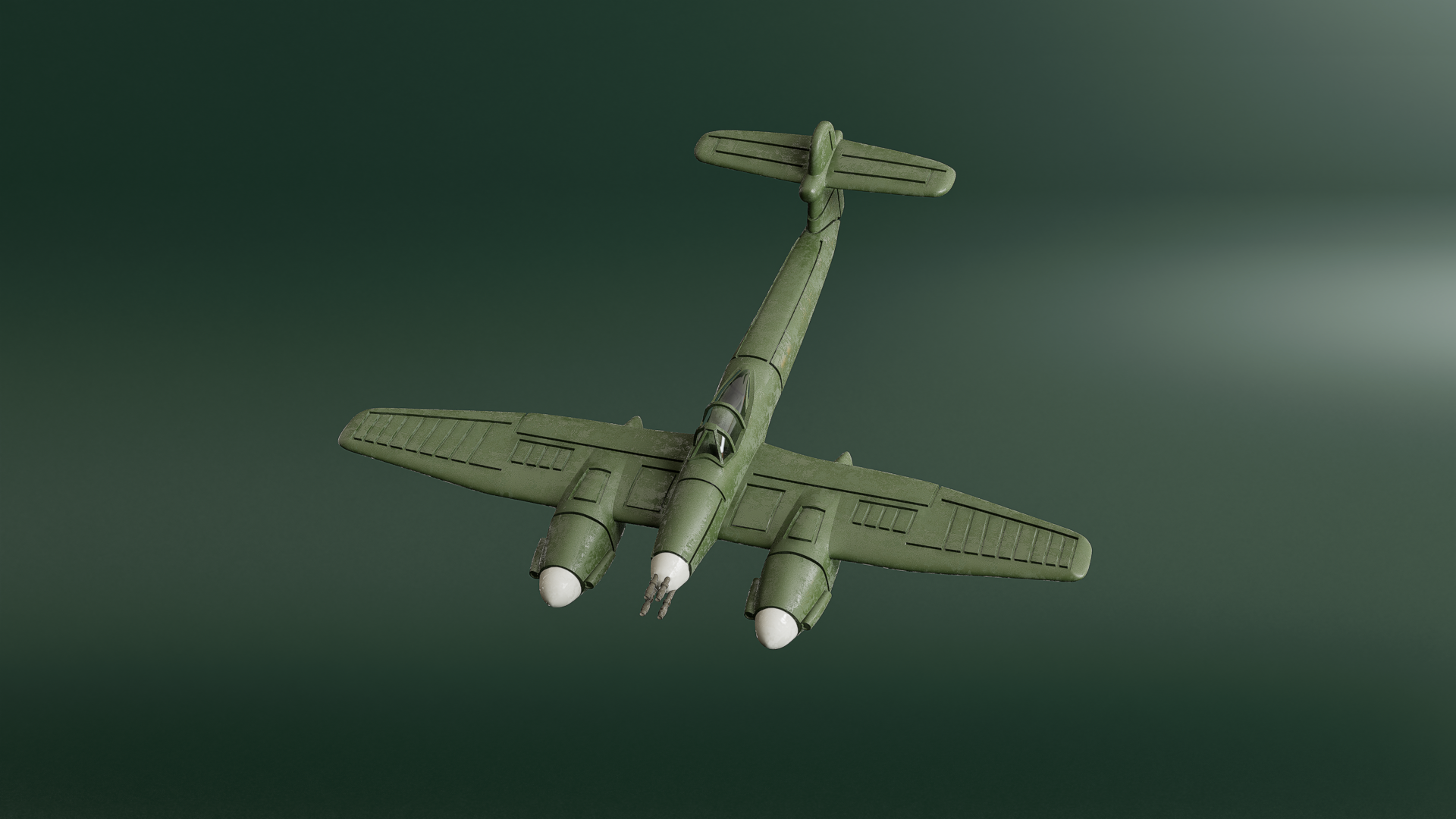 Westland Whirlwind Mk.I - Battle Planes of WWII - 1/200 Scale - wargame3d
