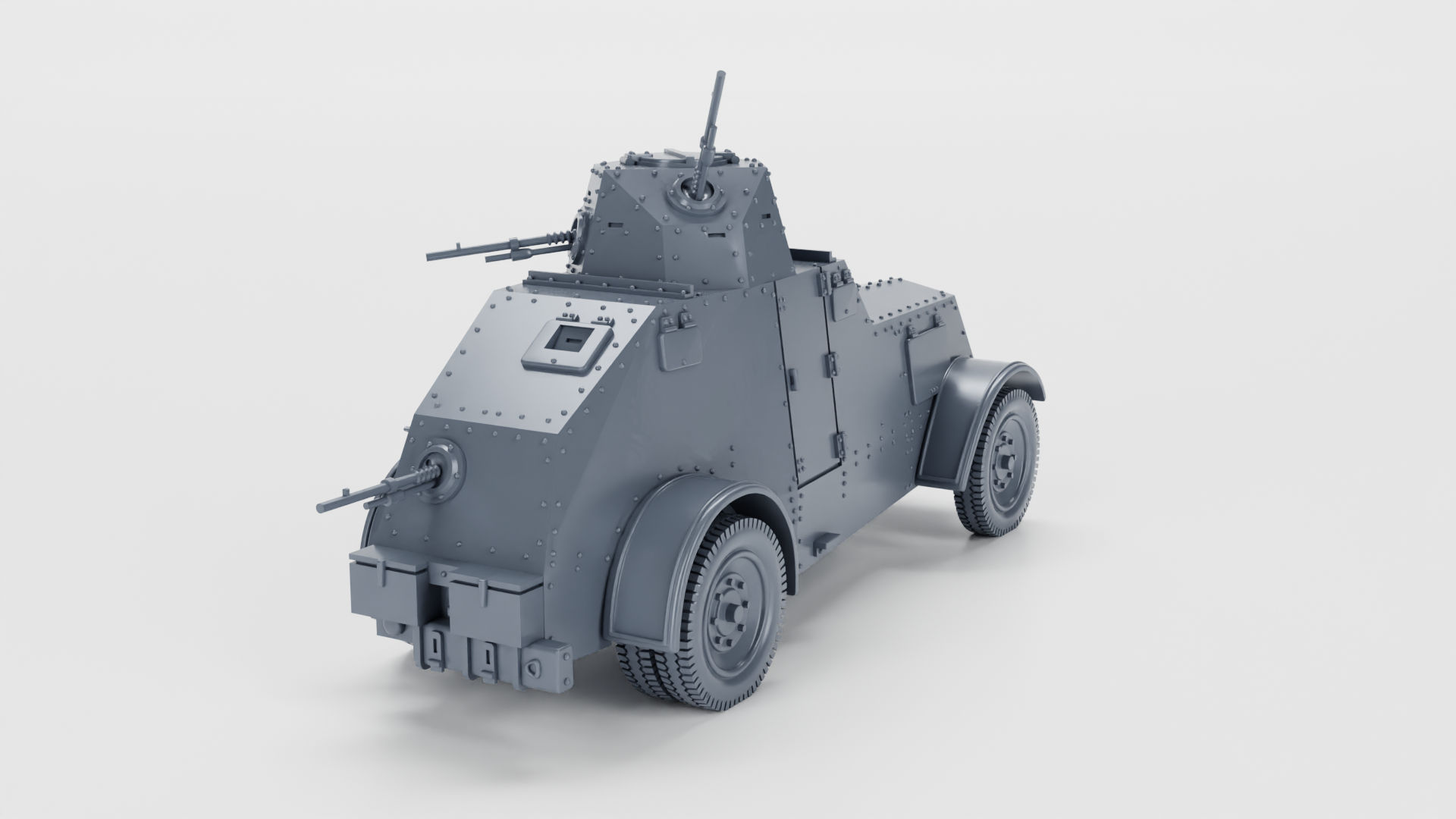 Heavy Armored car Wz.29 Ursus - Polish Army - 28mm Scale - wargame3d