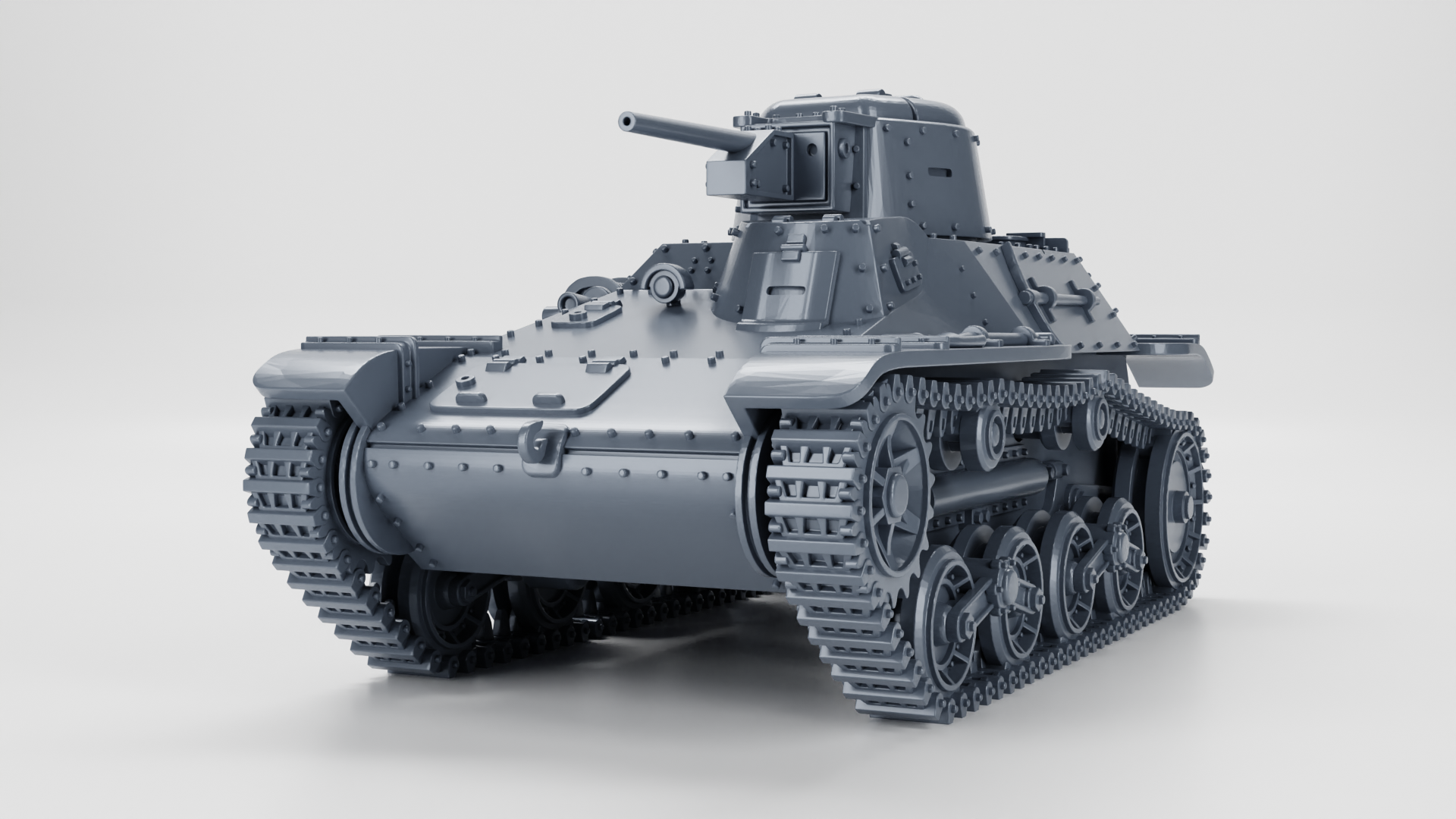 Type 97 Te-Ke Tankette - Japanese Army - 28mm Scale - wargame3d