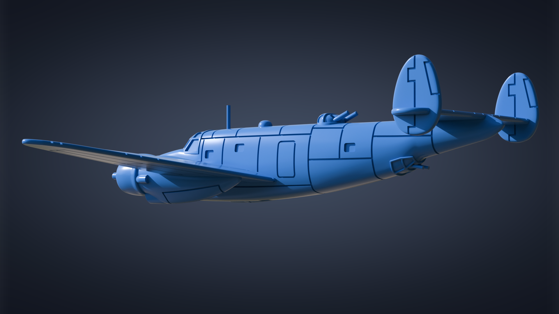 Lockheed Ventura PV-1 - Battle Planes of WWII - 1/200 Scale - wargame3d