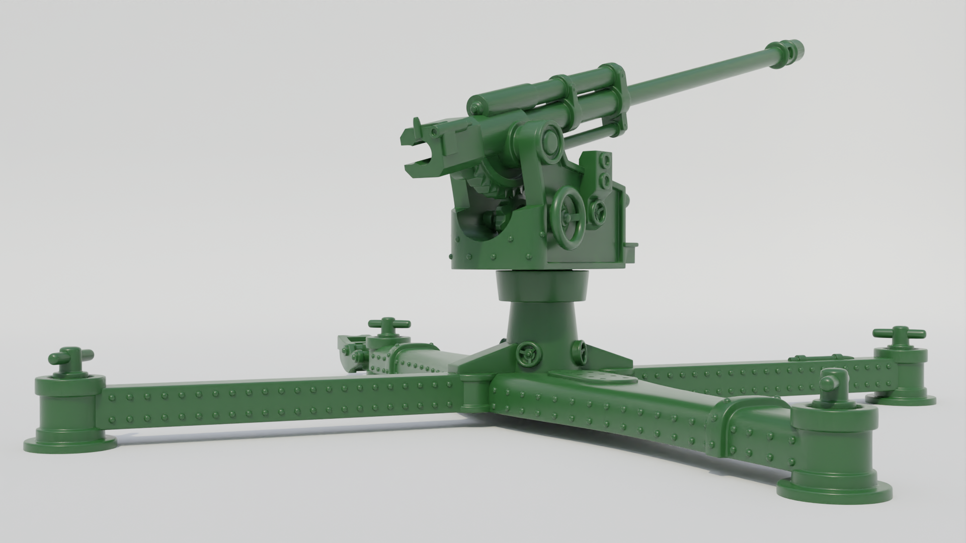 Bofors 80mm 29-38M AA Gun - Hungarian Army - 28mm Scale - wargame3d