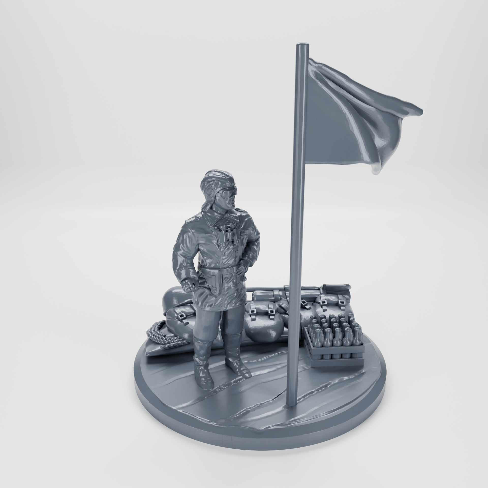 Objective Markers Part 1 - 10 Markers - 28 mm Scale - 40mm Marker - wargame3d