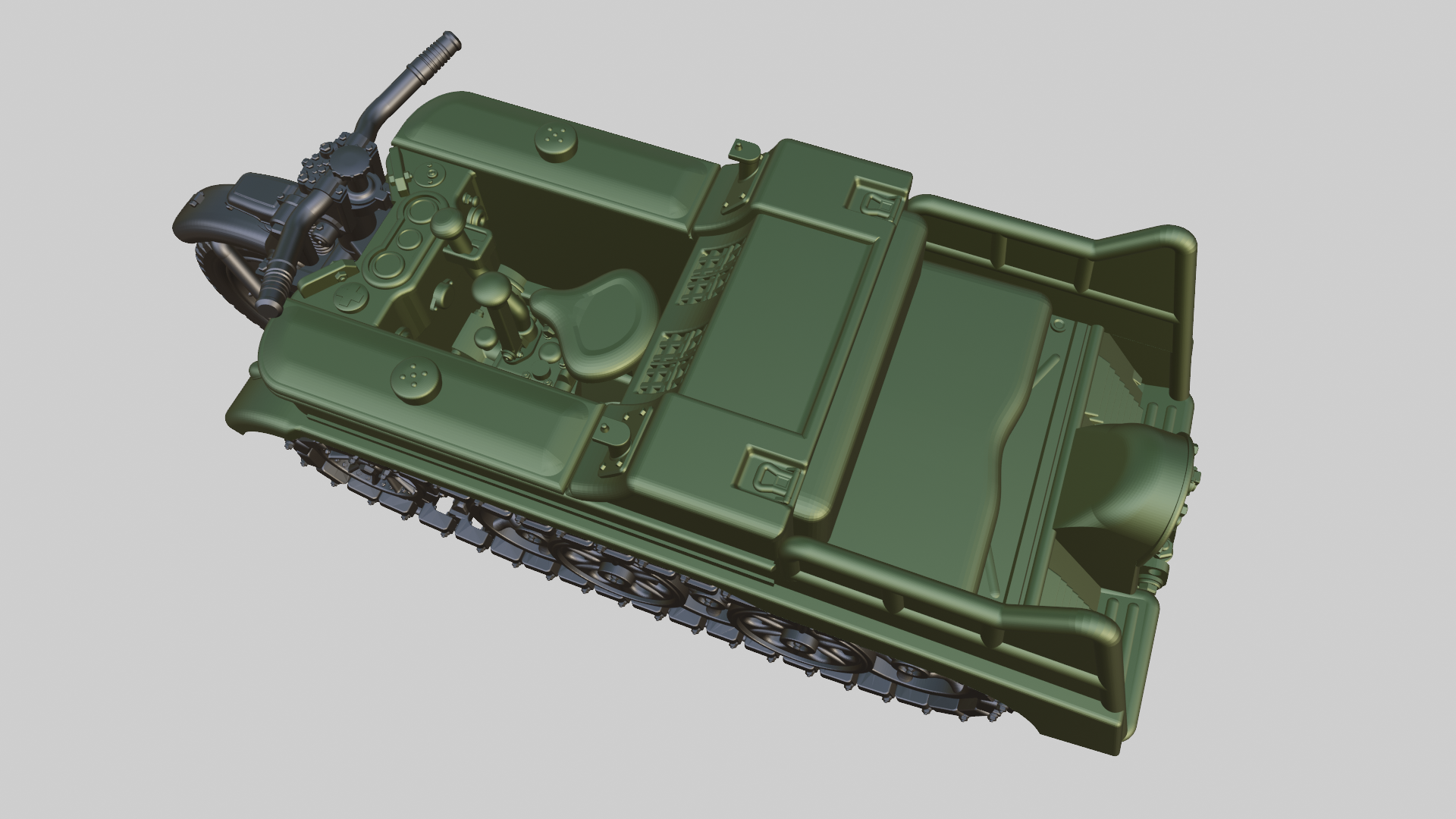 Sd.Kfz.2 Kettenkrad - German Army - 28mm Scale - wargame3d