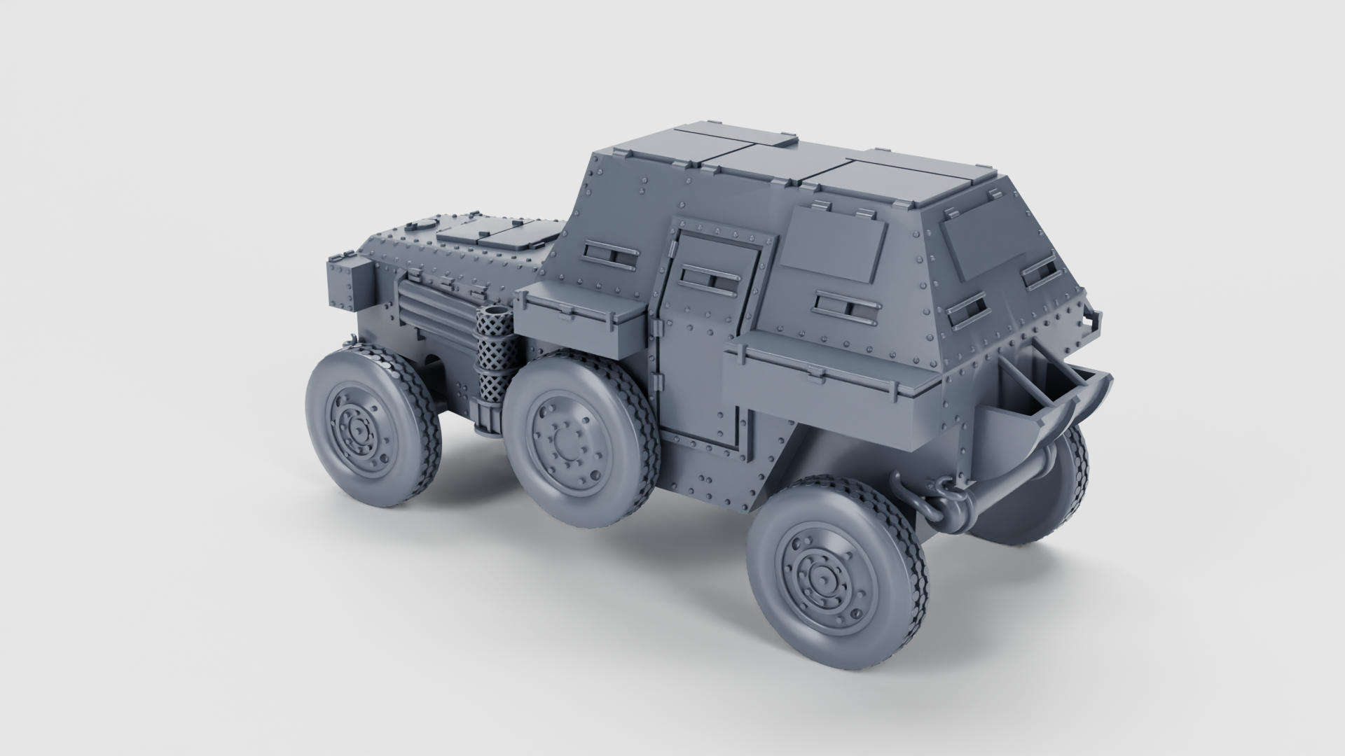 Berliet VUDB Armoured Car - Belgian Army - 28mm Scale - wargame3d