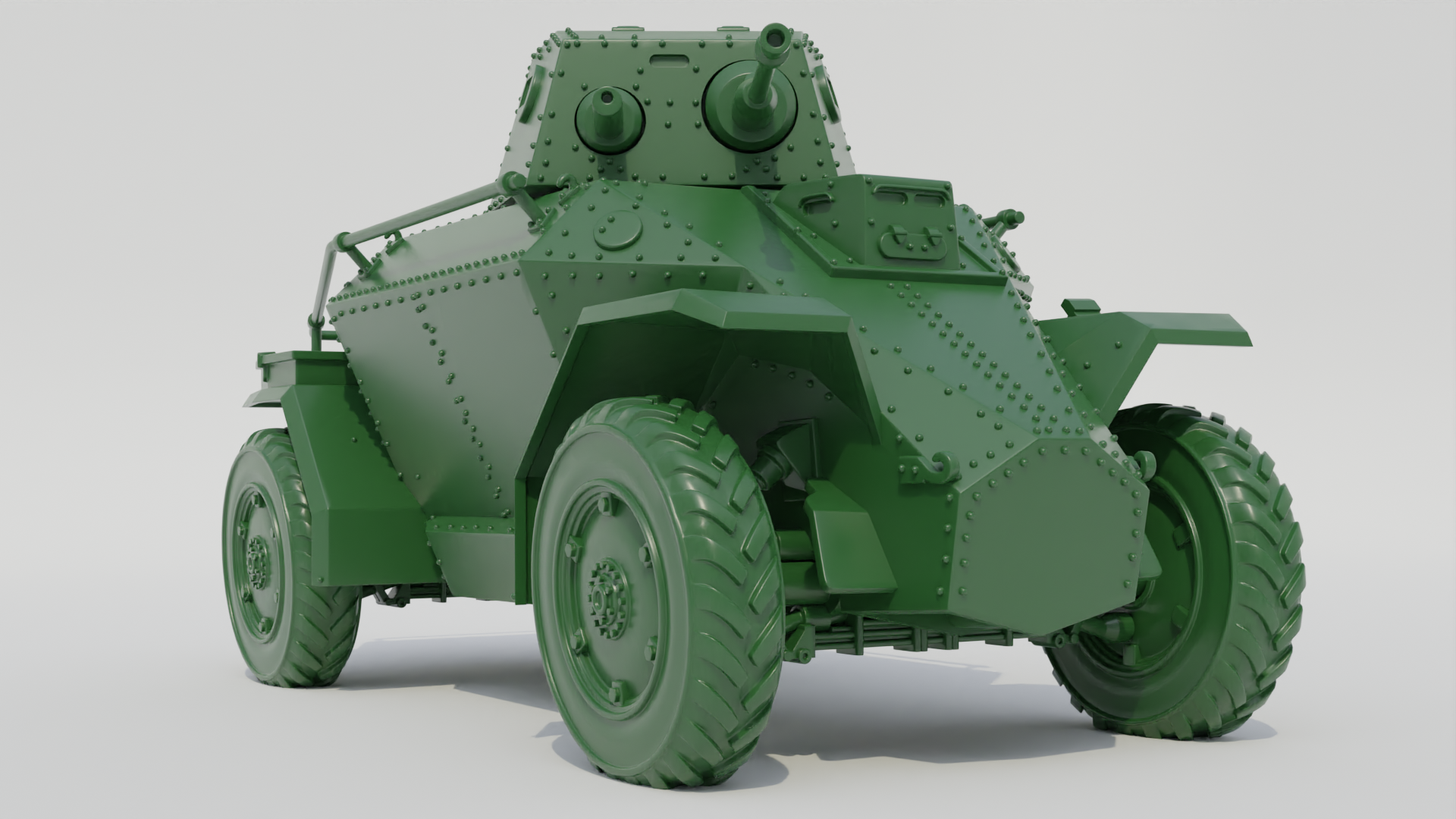 39M Csaba Armoured Car - Hungarian Army - 28mm Scale - wargame3d