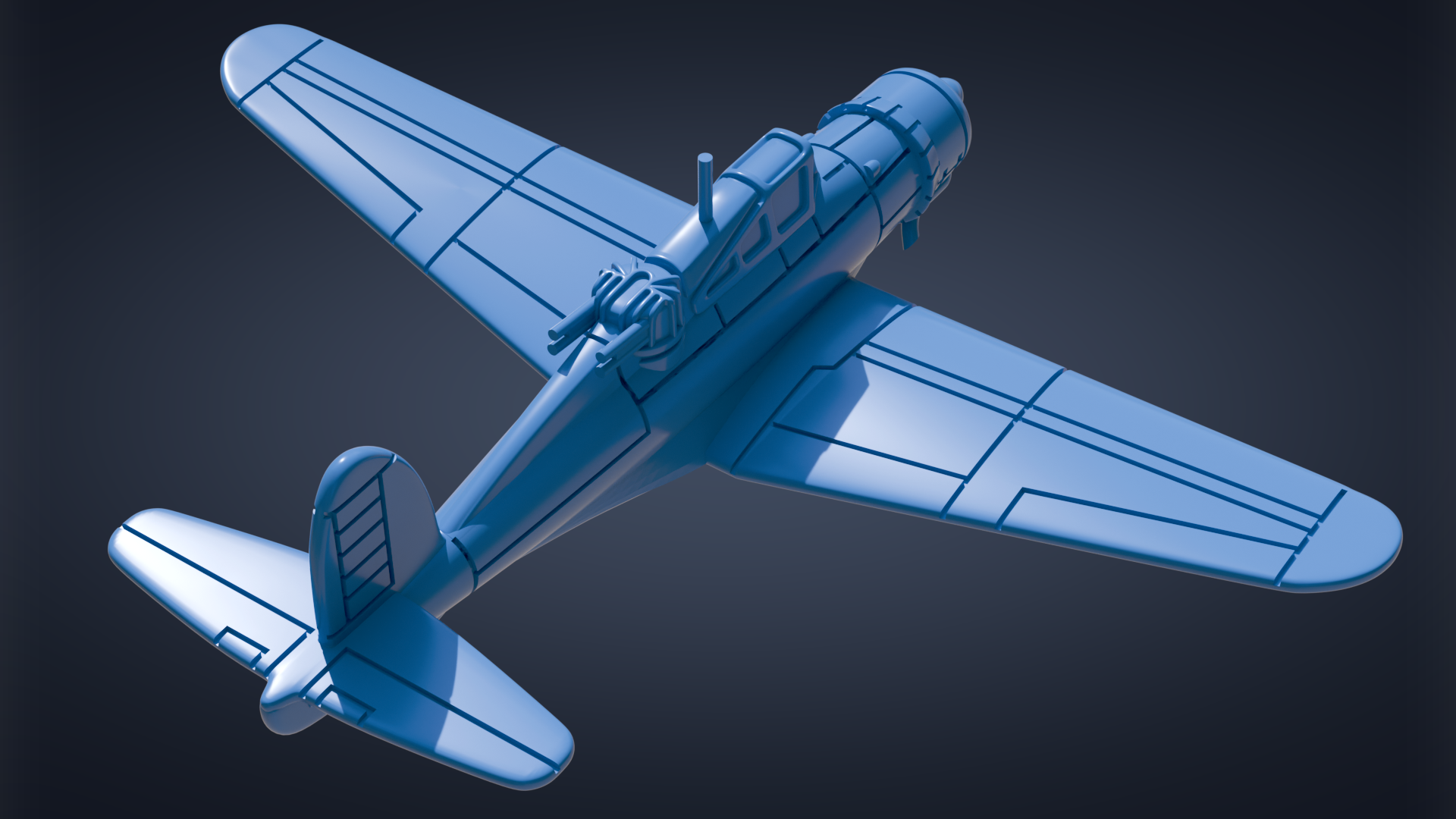 Blackburn Roc - Battle Planes of WWII - 1/200 Scale - wargame3d
