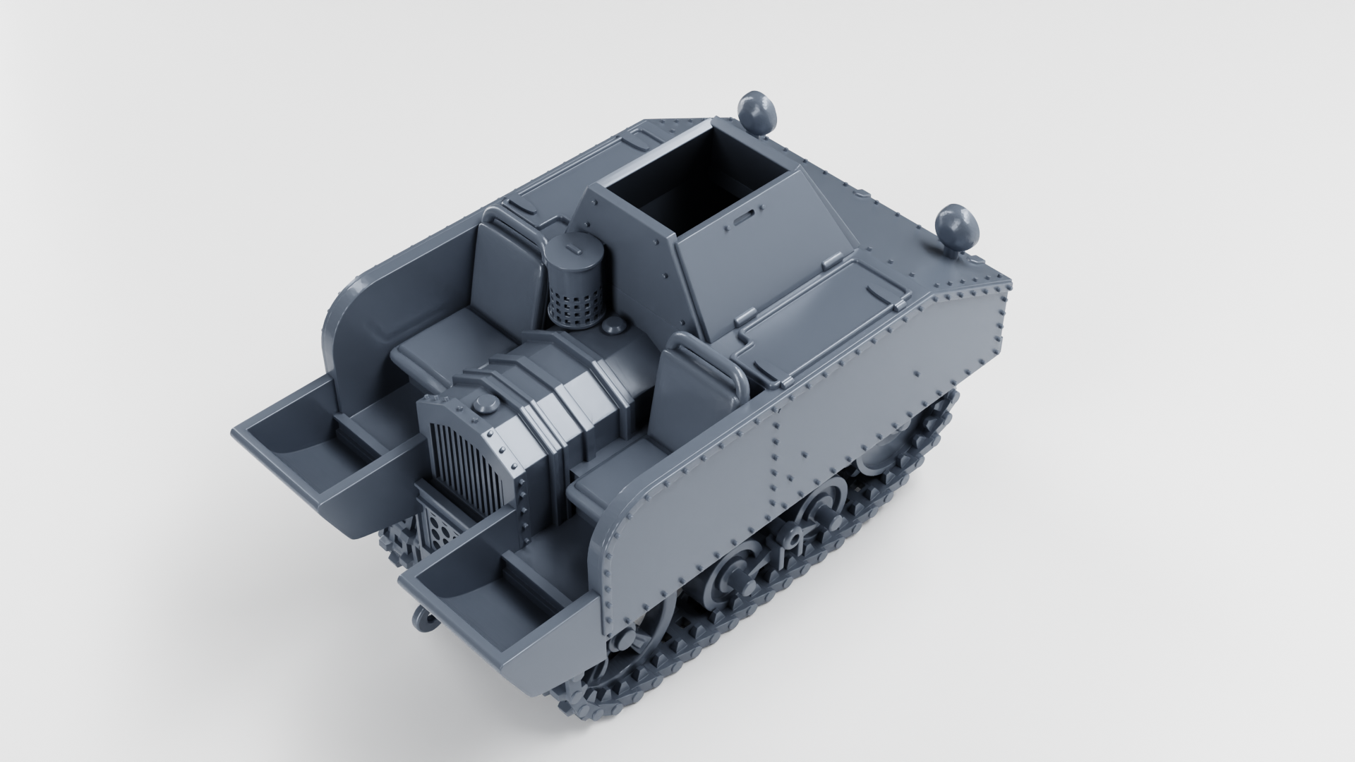 VCL Utility Tractor Type B Cavalry - Belgian Army - 28mm Scale - wargame3d