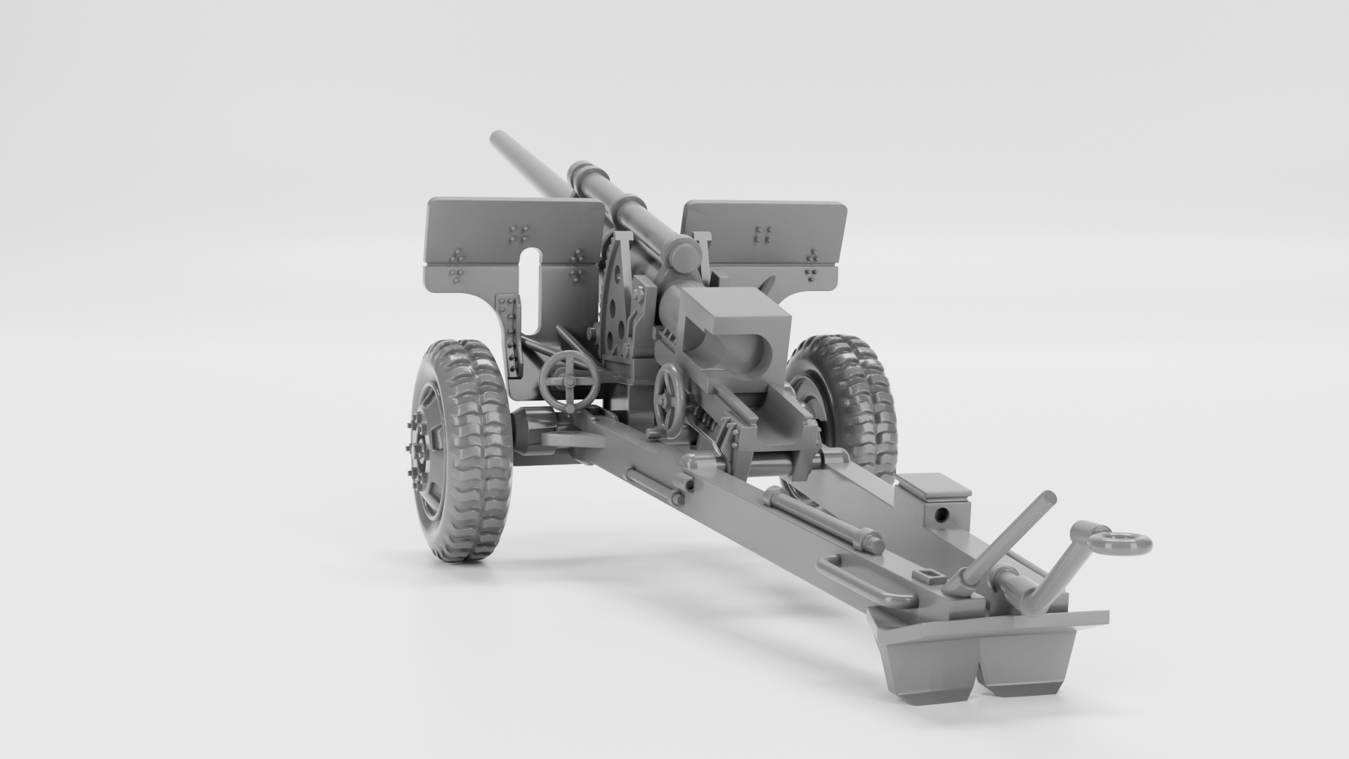 3-inch Anti-tank Gun M5 - US Army - 28mm Scale - wargame3d