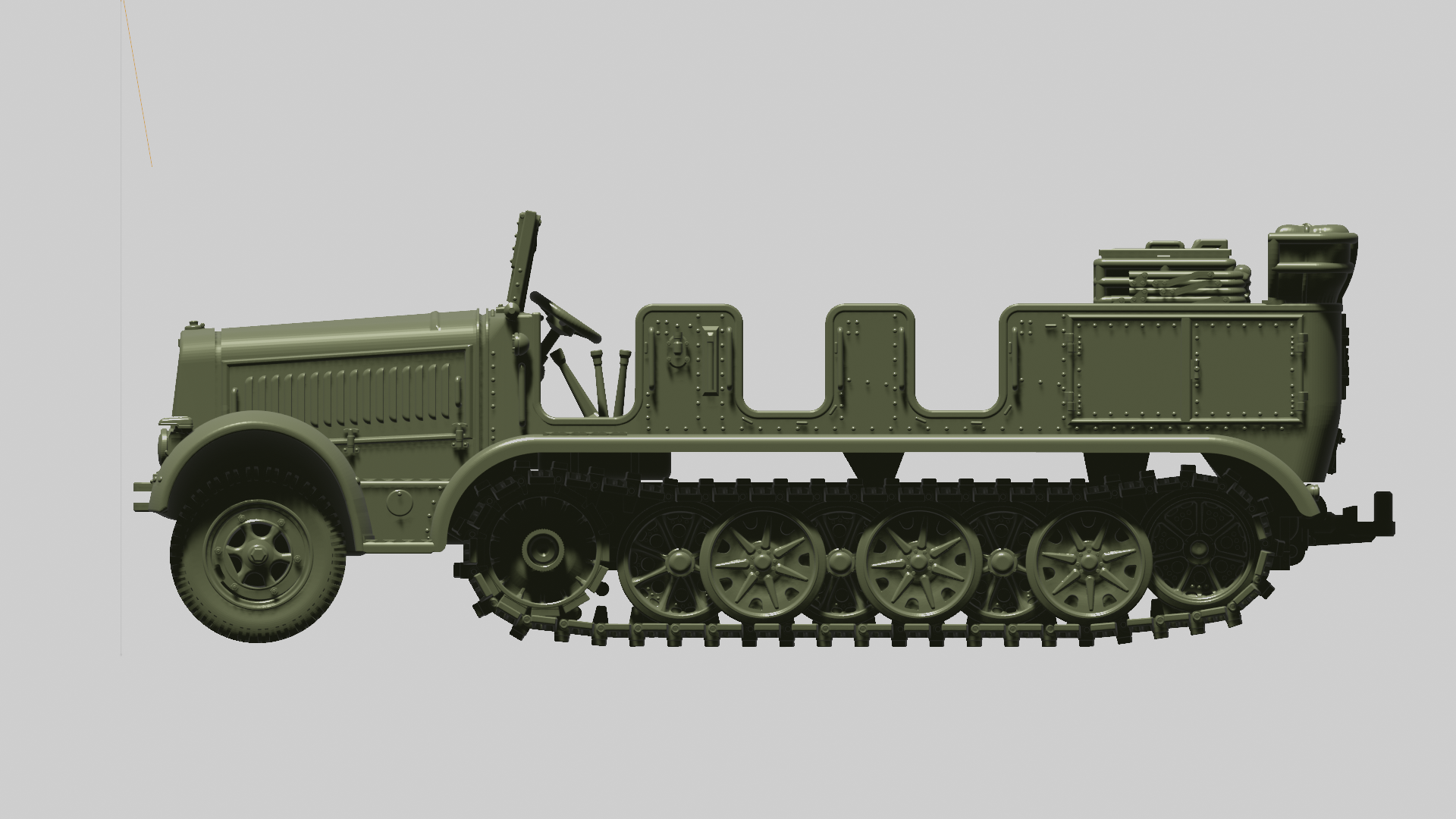 Sd.Kfz.7 - Mittlerer Zugkraftwagen 8t - German Army - 28mm Scale - wargame3d