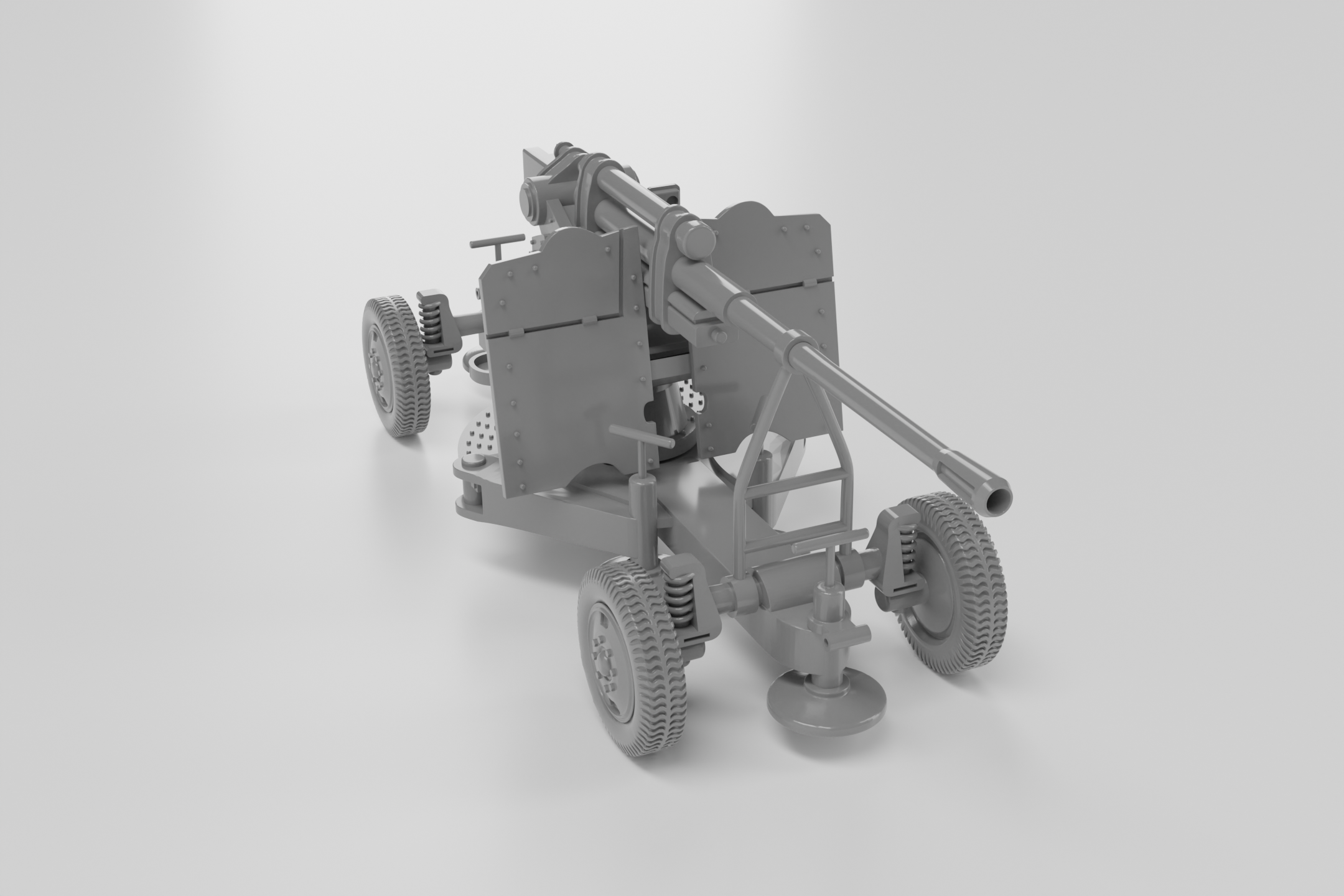 K-52 Heavy AA Gun 85mm - Russian Army - wargame3d- 28mm Scale