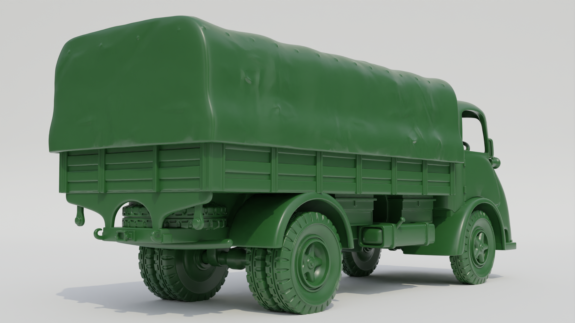 Heavy truck Alfa Romeo 800 - Italian Army - 28mm Scale - wargame3d