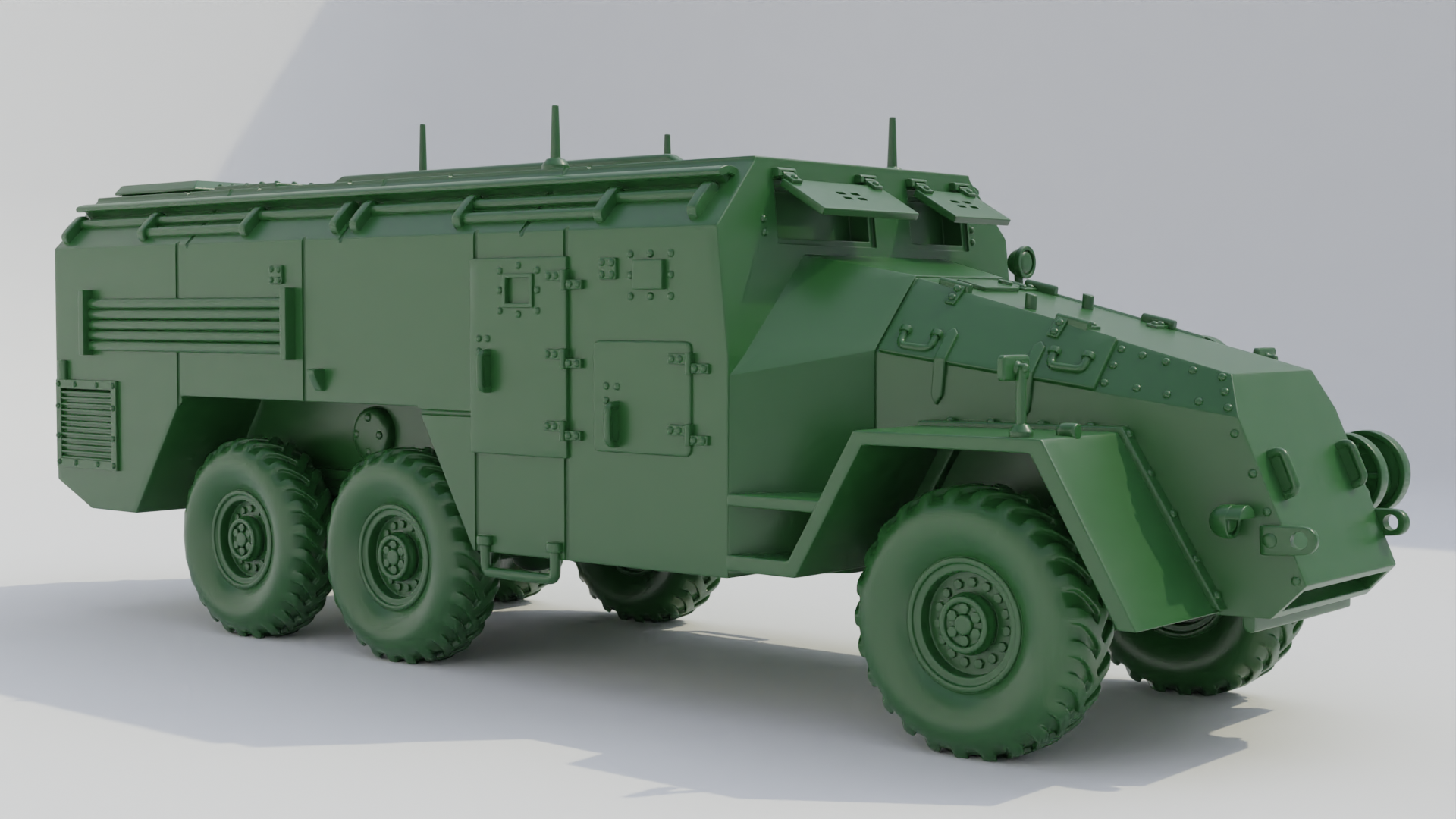 AEC Dorchester 6x6 ACV HP - UK Army - 28mm Scale - wargame3d