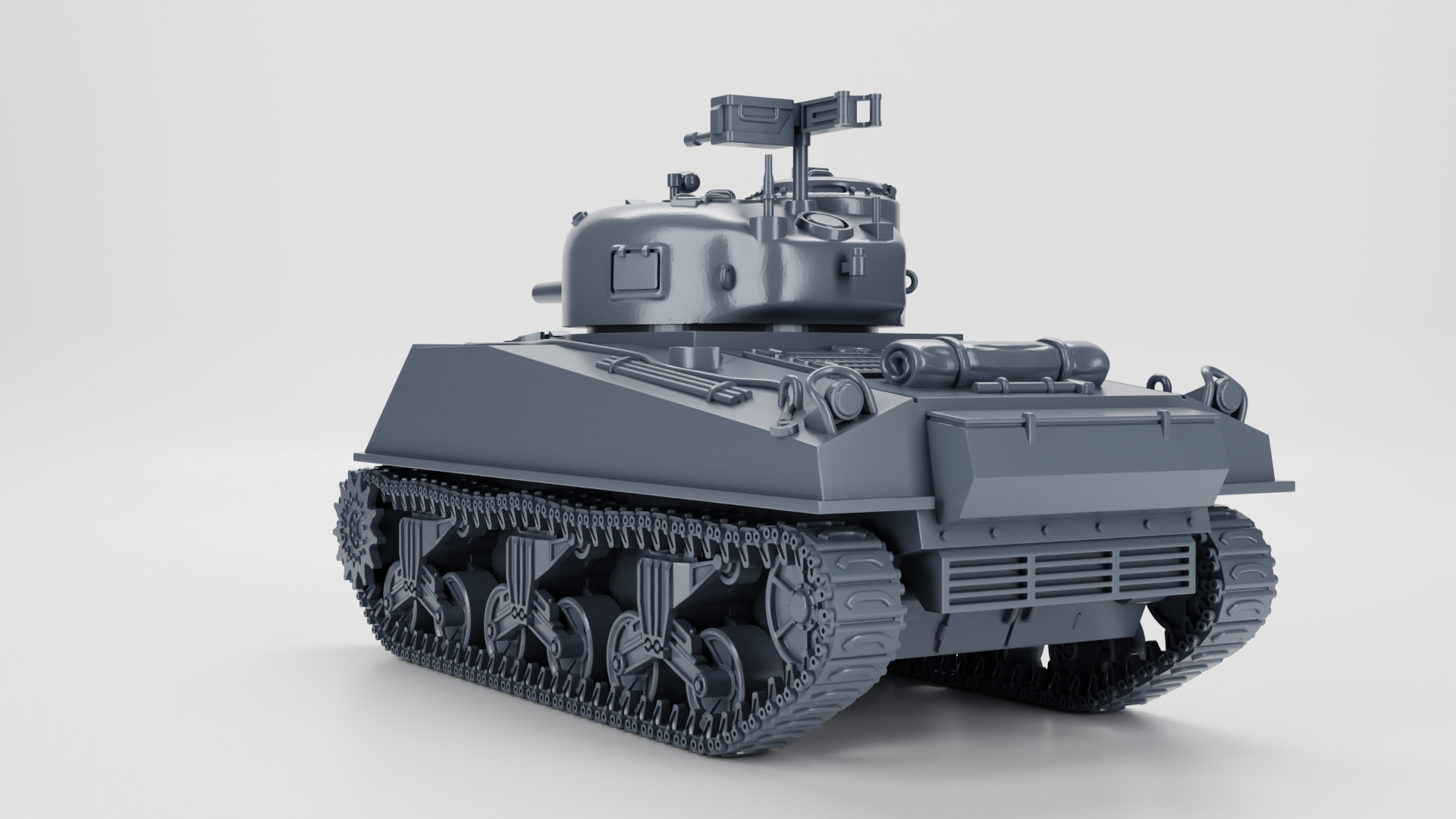 Sherman M4A3 105-76mm (howitzer version) - US Army - 28mm Scale - Tank - Miniature - wargame3d