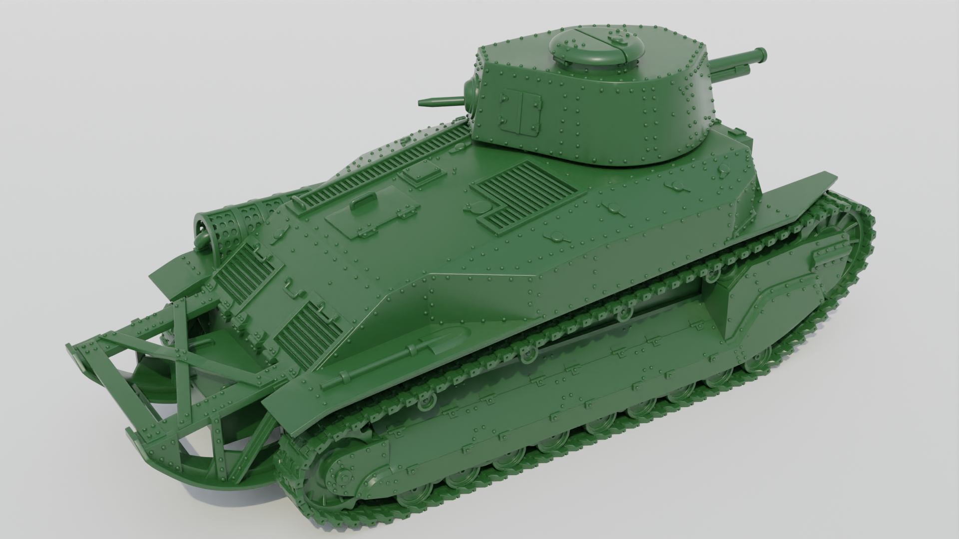 Medium Tank Type 89 I-Go Type B - Japanese Army - 28mm Scale - wargame3d
