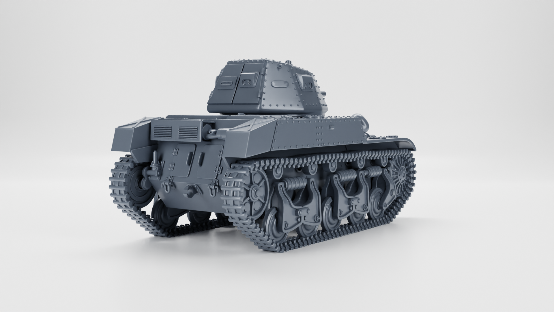 Medium Tank ACG-1 (Renault AMC-35) - Belgian Army - 28mm Scale - wargame3d