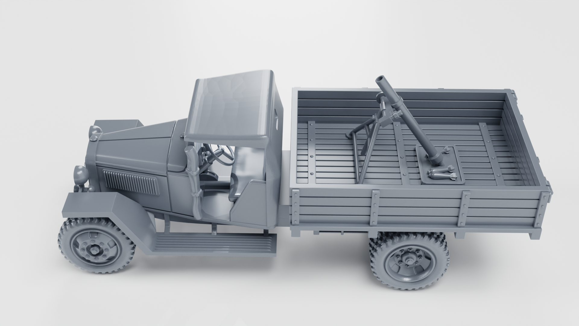 GAZ MM Light Truck - Russian Army - wargame3d- 28mm Scale