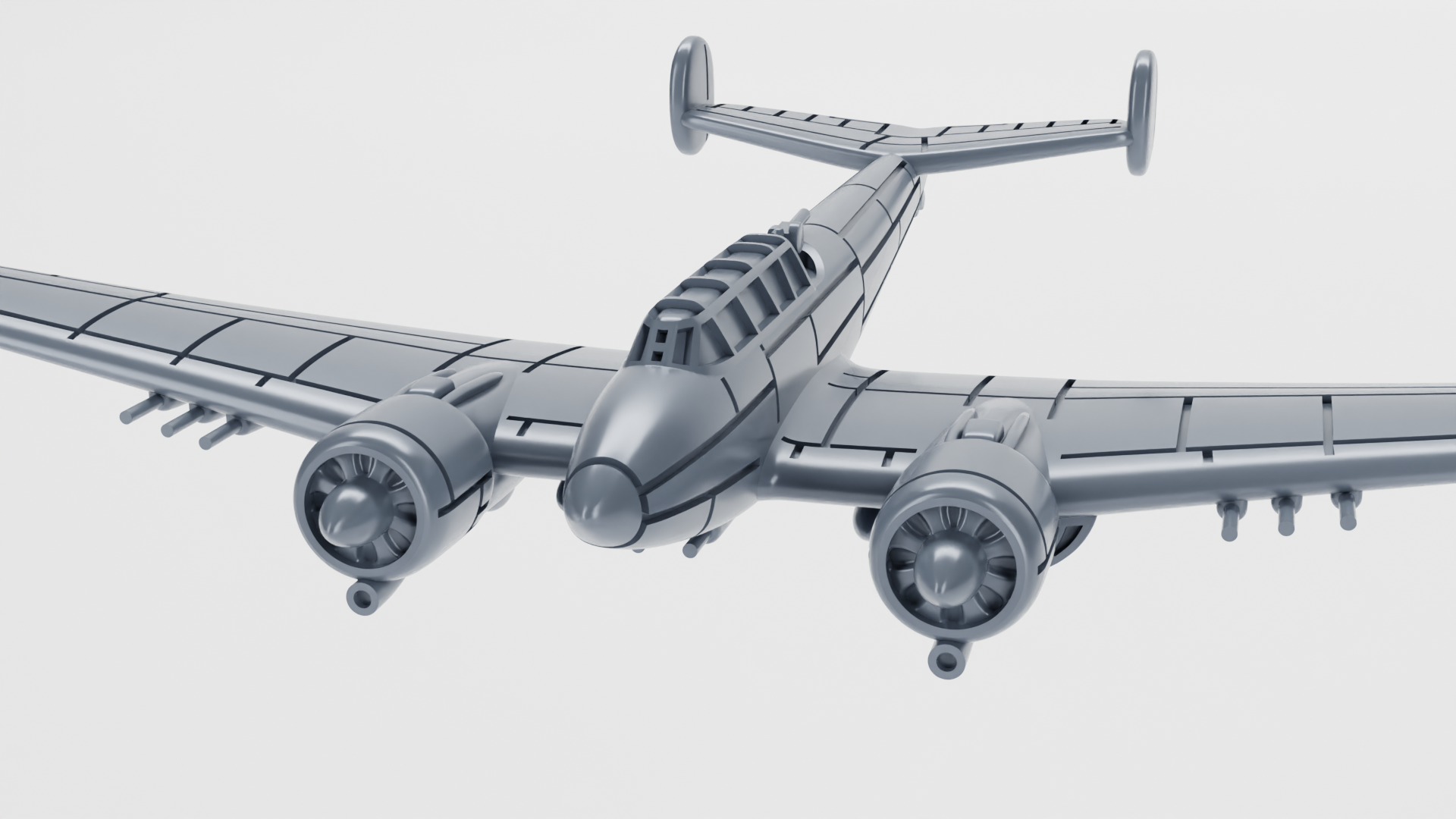 Potez 631 - French Aircraft of WWII - 1:200 Scale - Great for Table Top War Games and Dioramas - Resin - wargame3d