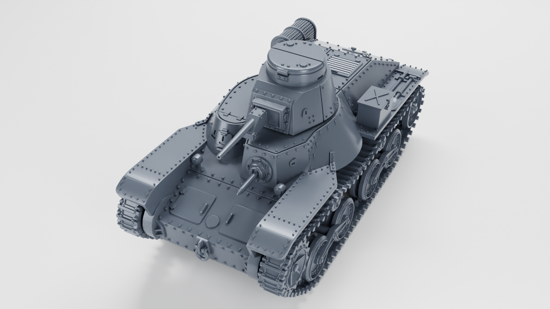 Type 95 Ha-Go Light Tank - Japanese Army - 28mm Scale - wargame3d