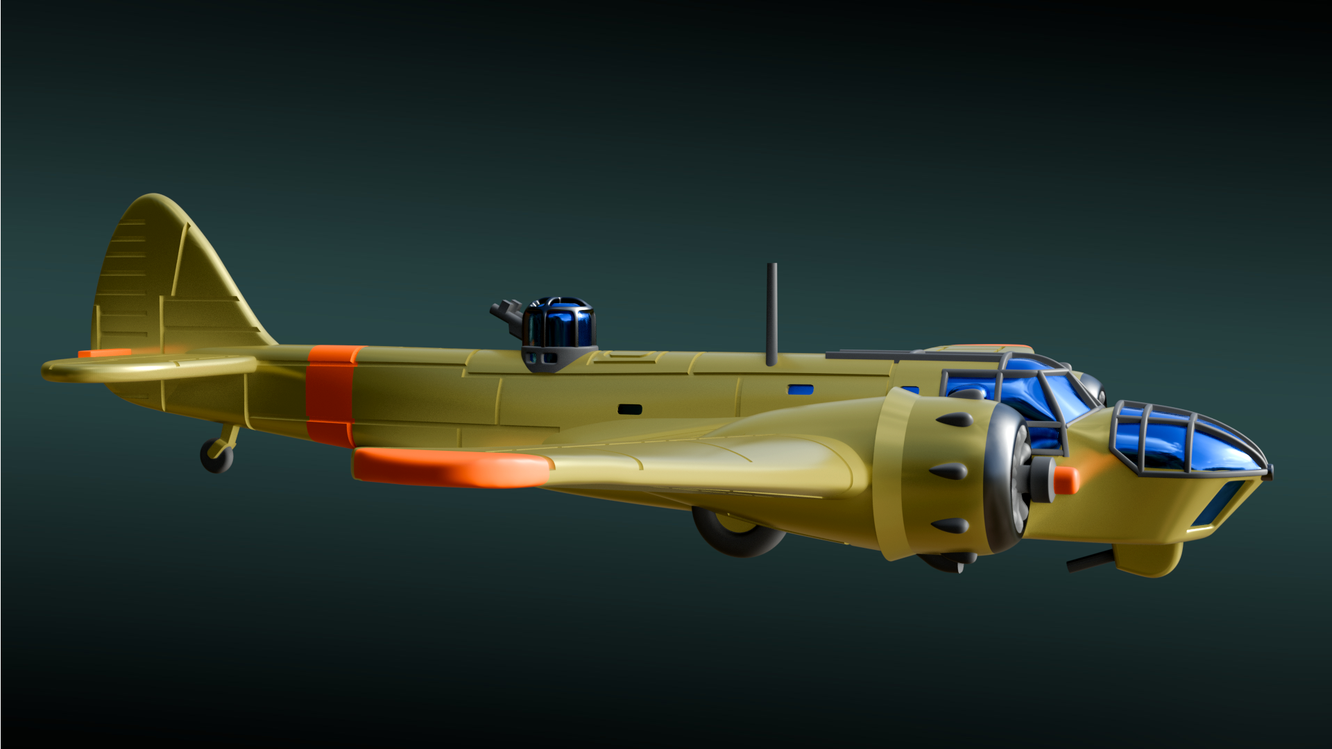 Bristol Blenheim Mk.IV - Battle Planes of WWII - 1/200 Scale - wargame3d