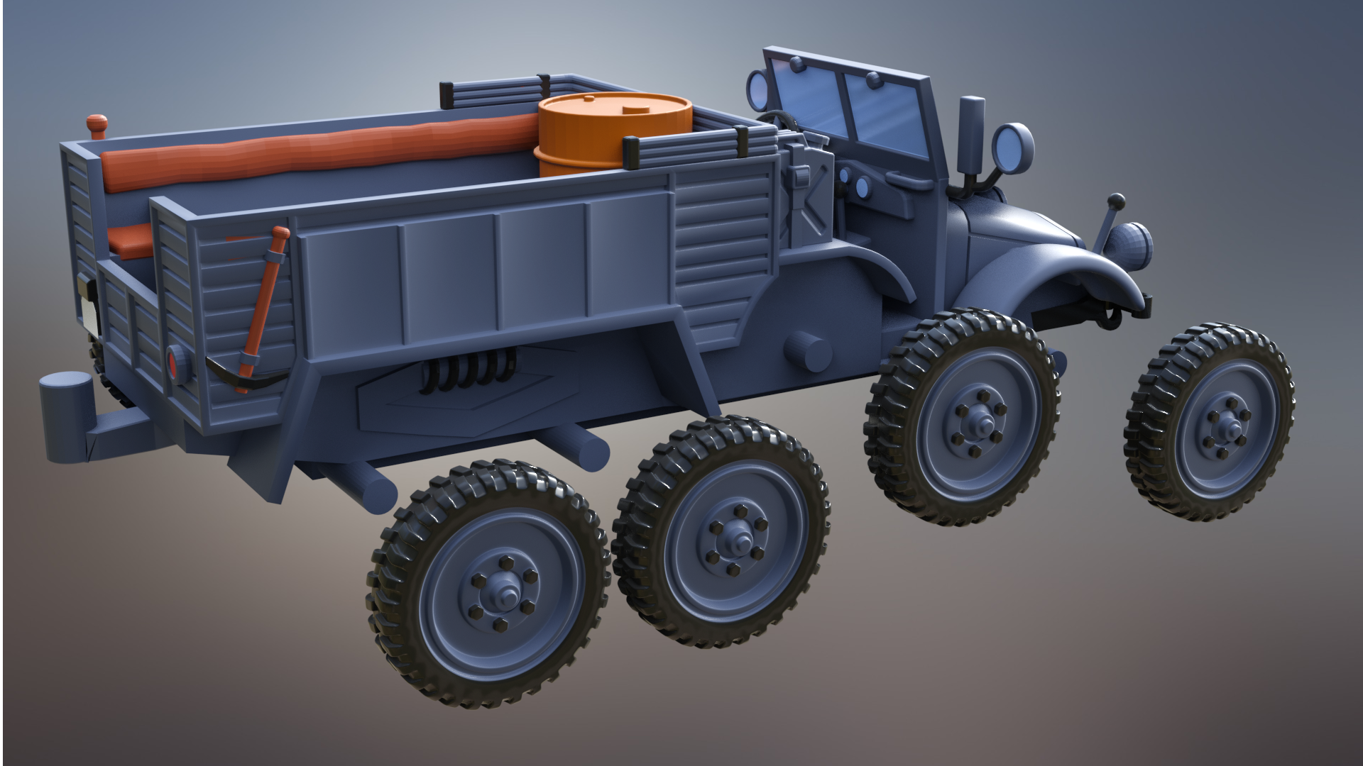 Krupp Protze 6x4 - German Army - 28mm Scale - wargame3d