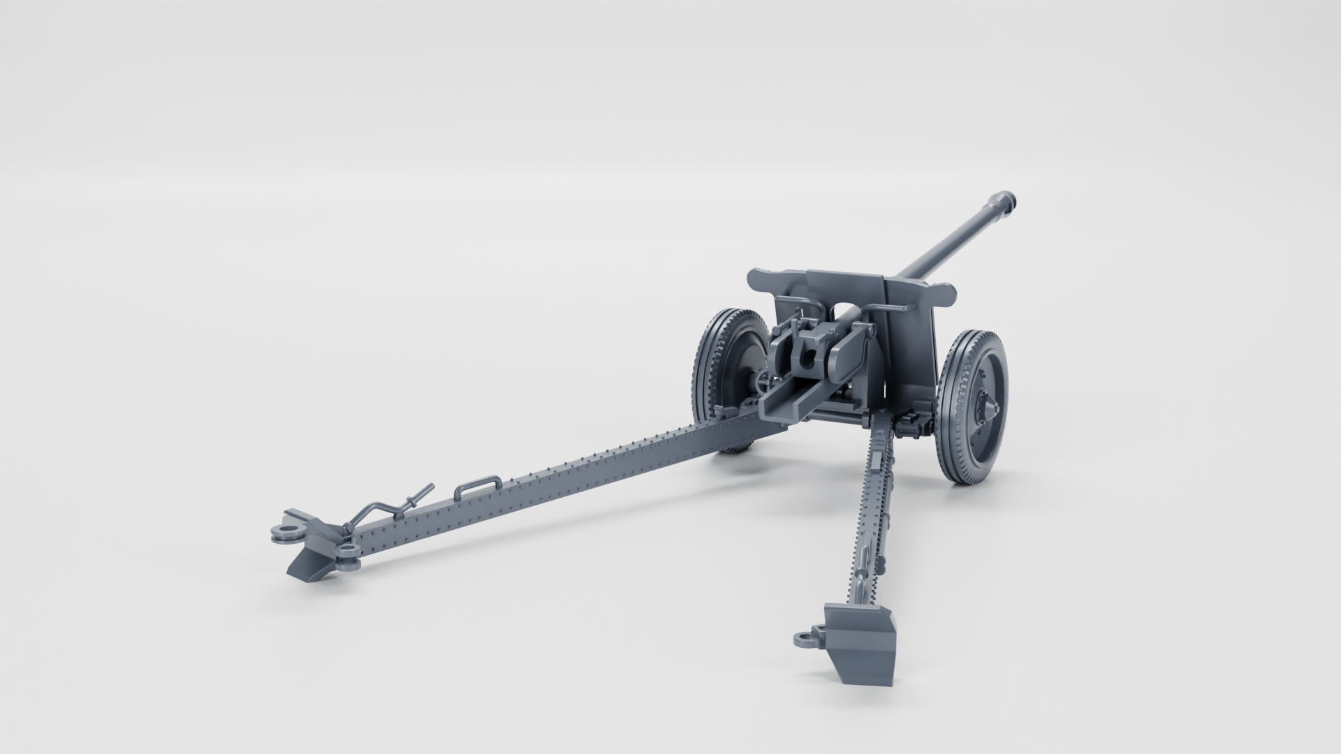 Anti-tank gun 7.62cm PAK 36 - WWII - German Army - wargame3d - 28mm Scale