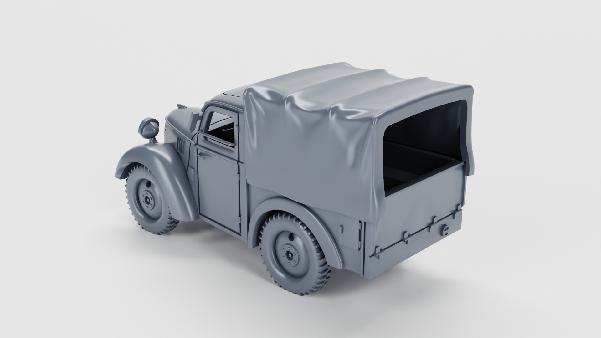 Type 95 Kurogane Pickup (Japan) - Japanese Army - 28mm Scale - wargame3d