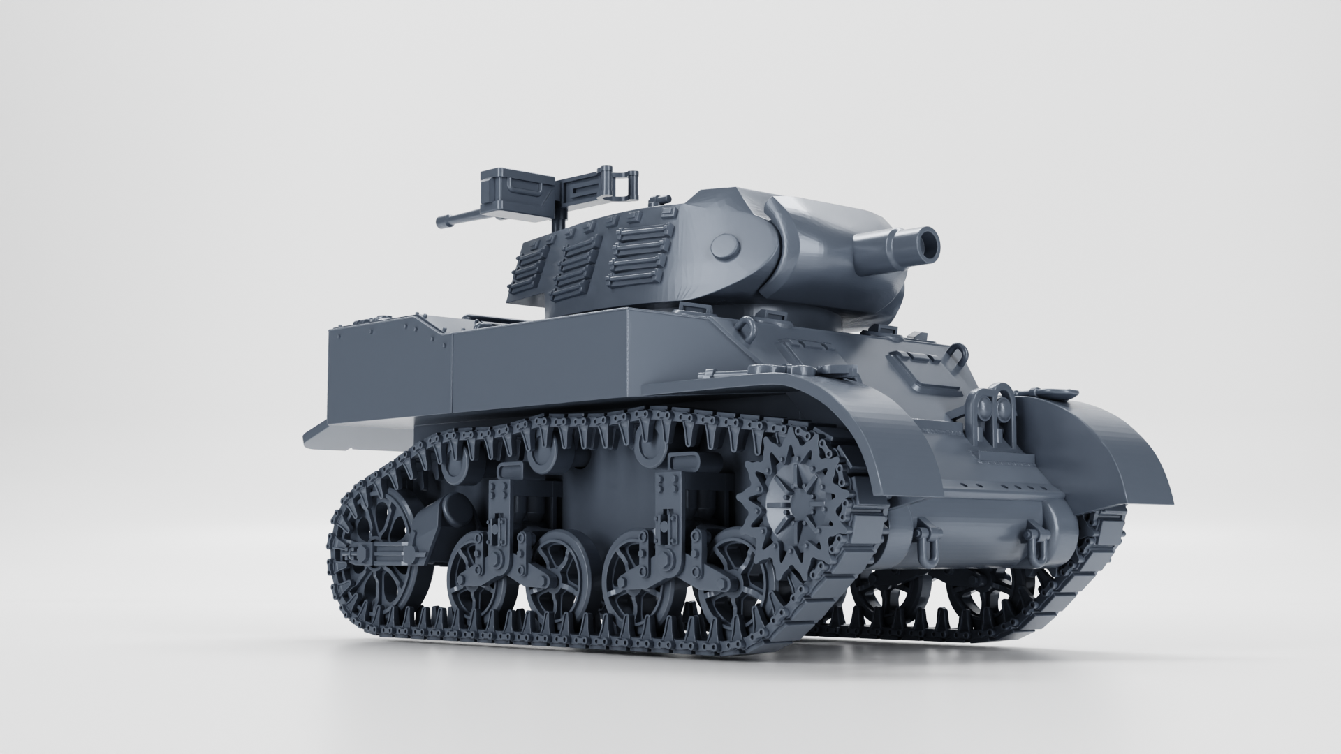 M8 Scott Howitzer Motor Carriage - US Army - 28mm Scale - Tank - Miniature - wargame3d