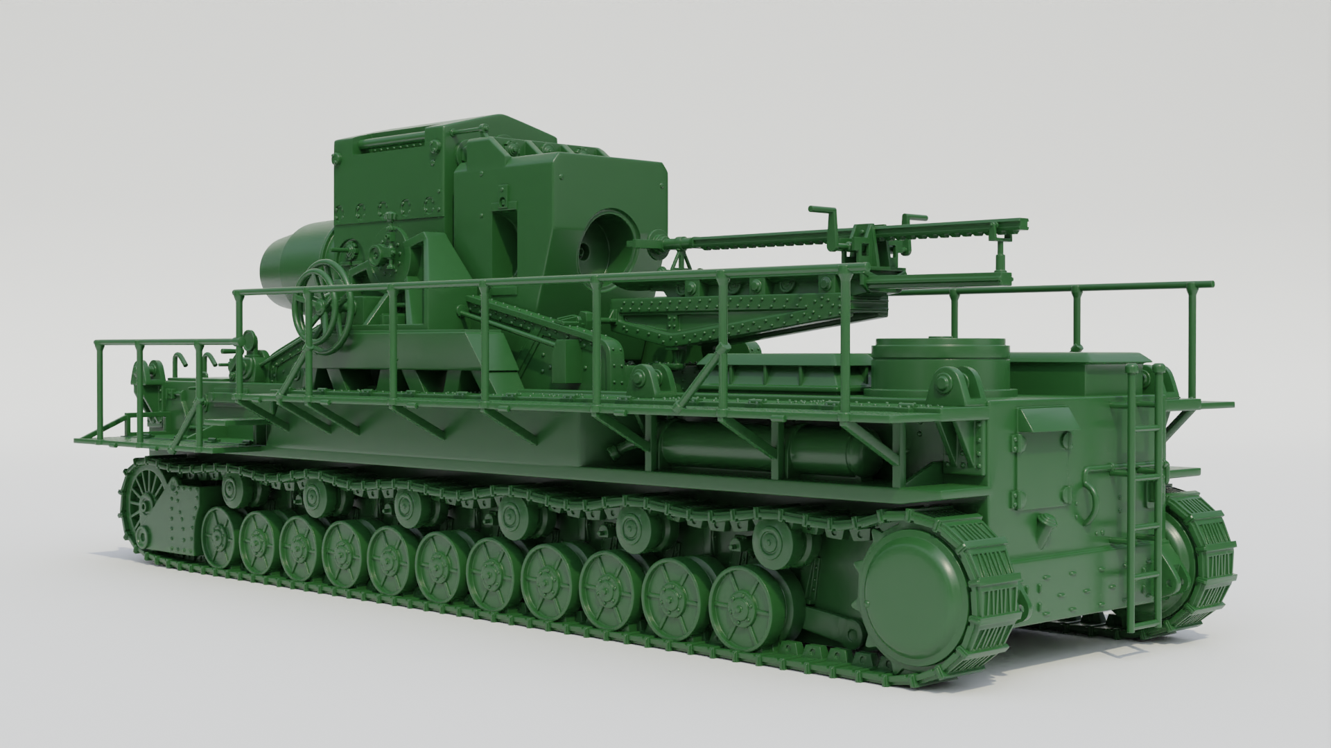 Mörser Karl - Gerät 040 and 041 - WWII - German Army - wargame3d - 28mm Scale