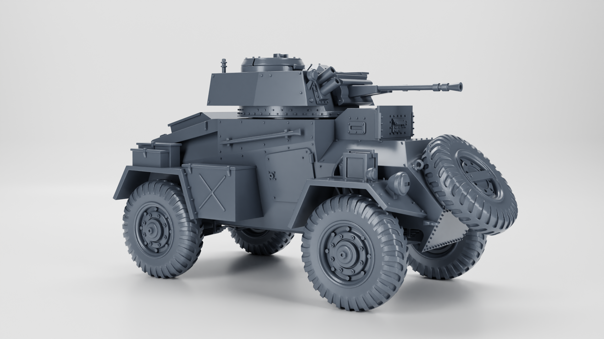 Humber Armored Car Mk.I- UK Army - 28mm Scale - wargame3d