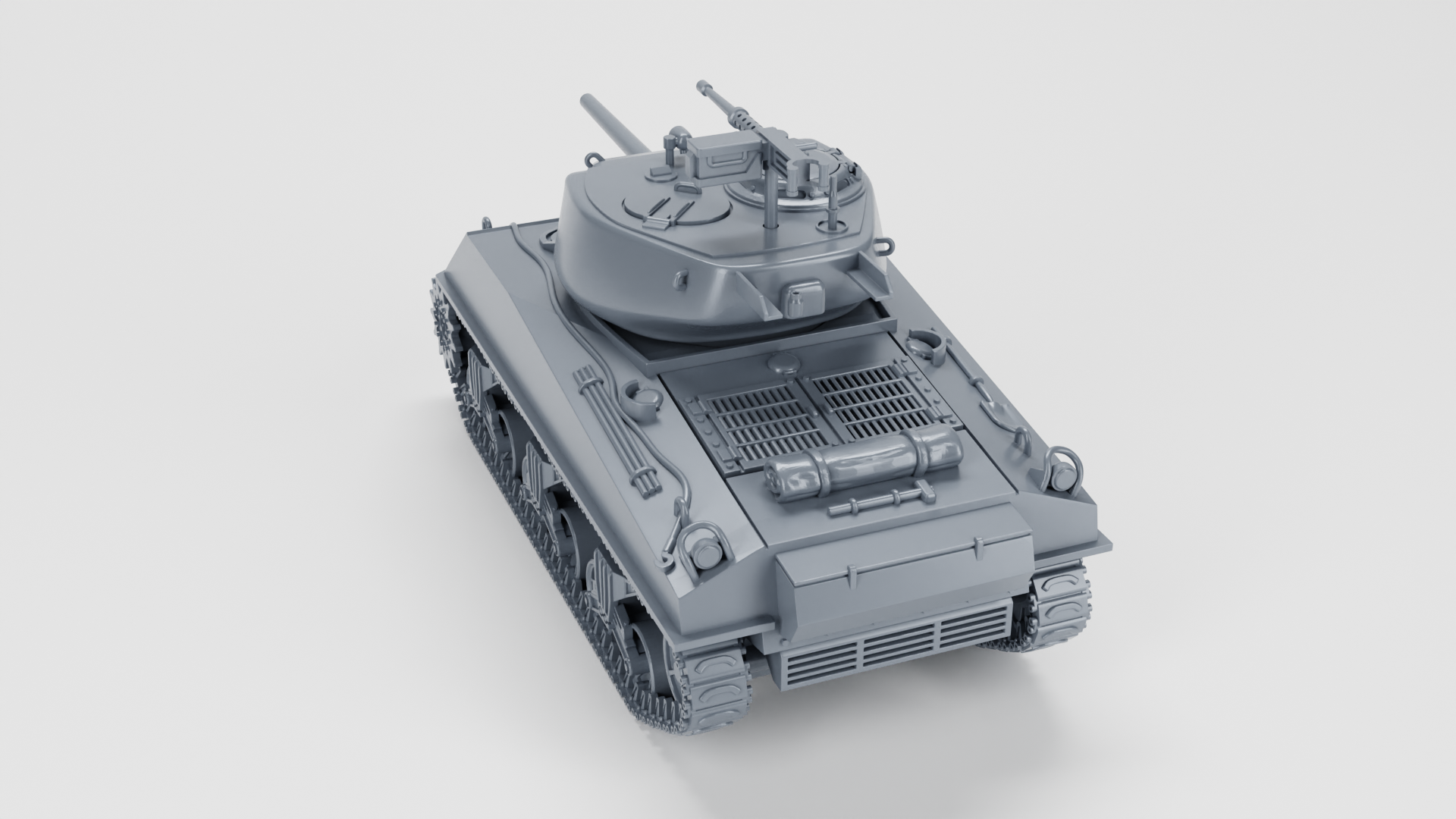 Sherman M4A3E2 Jumbo Cobra King (US, WW2) - US Army - 28mm Scale - Tank - Miniature - wargame3d