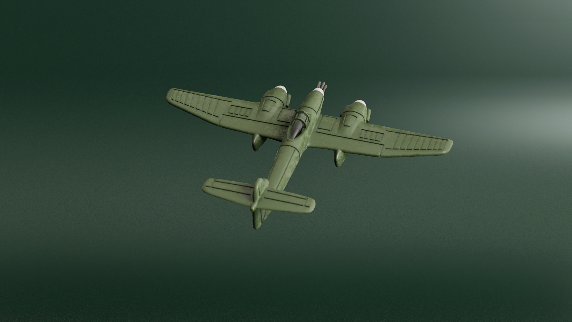 Westland Whirlwind Mk.I - Battle Planes of WWII - 1/200 Scale - wargame3d