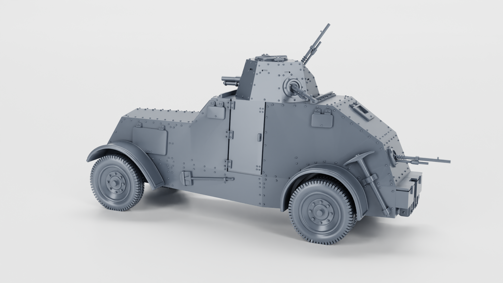 Heavy Armored car Wz.29 Ursus - Polish Army - 28mm Scale - wargame3d