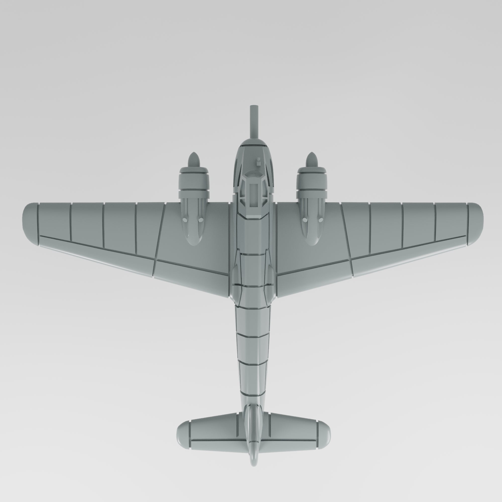 Henschel Hs 129 - WWII Battle Planes - 1/200 Scale - wargame3d