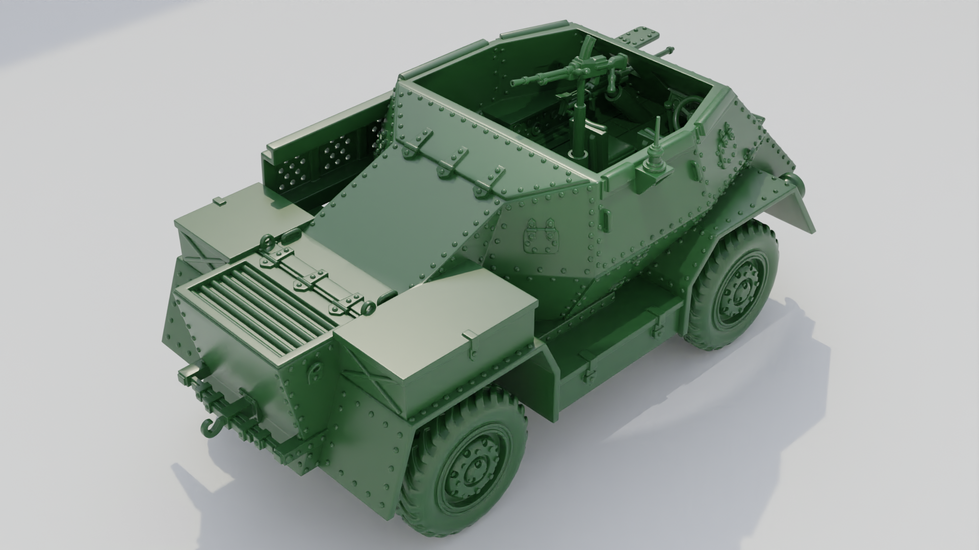 Armoured Carrier Wheeled Indian Pattern Mk.II - UK Army - 28mm Scale - wargame3d
