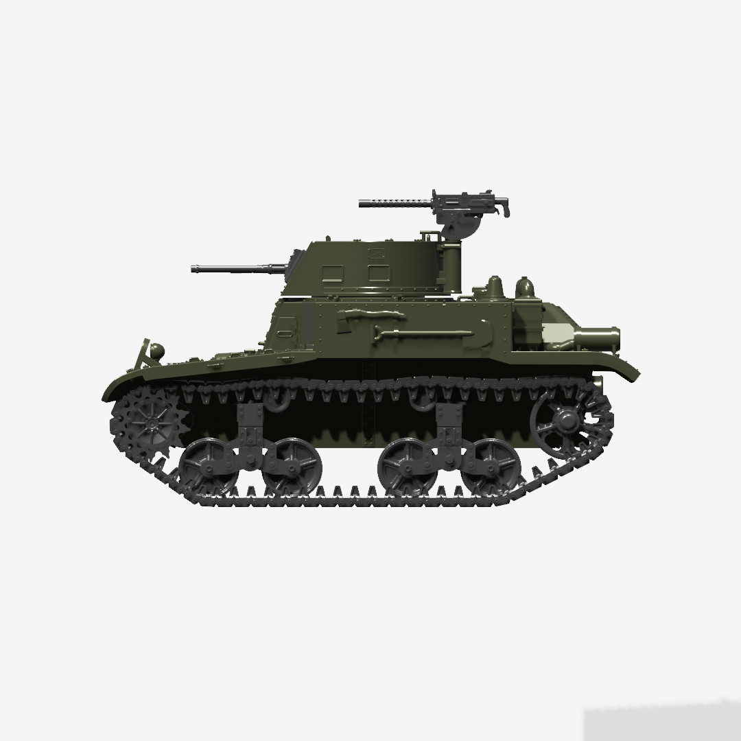 M1 combat car (Light Tank M1) - 28mm Scale - wargame3d
